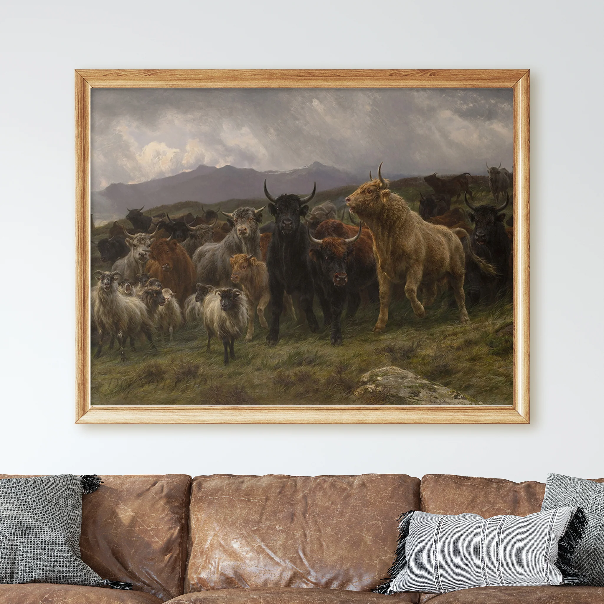 Highland Raid by Rosa Bonheur - Image 2