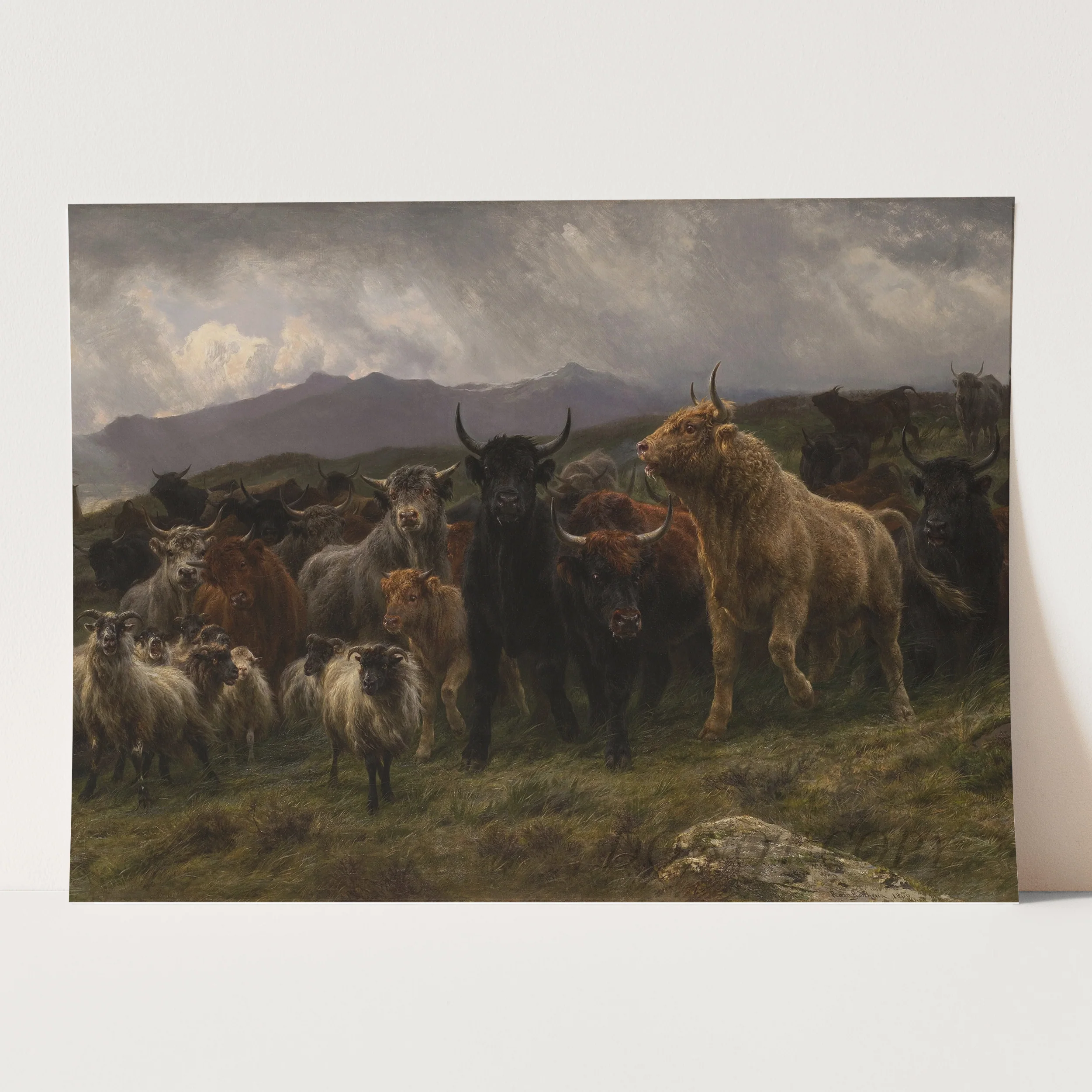 Highland Raid by Rosa Bonheur - Image 3
