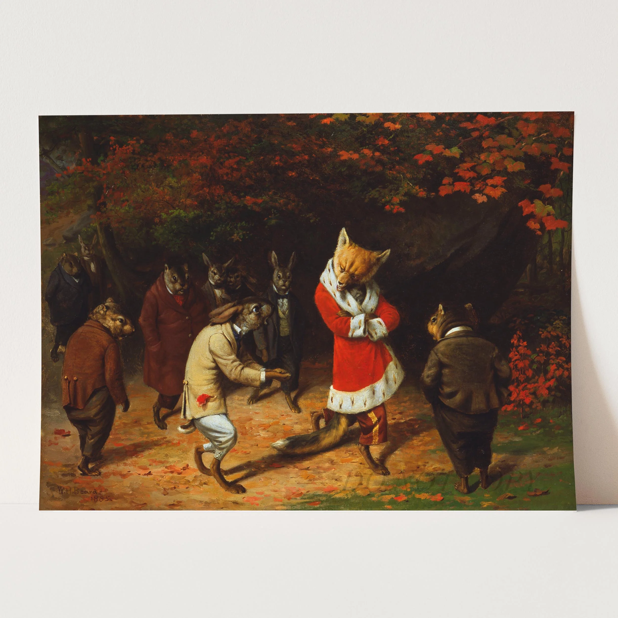 His Majesty Receives, 1885 by William Holbrook Beard - Image 3