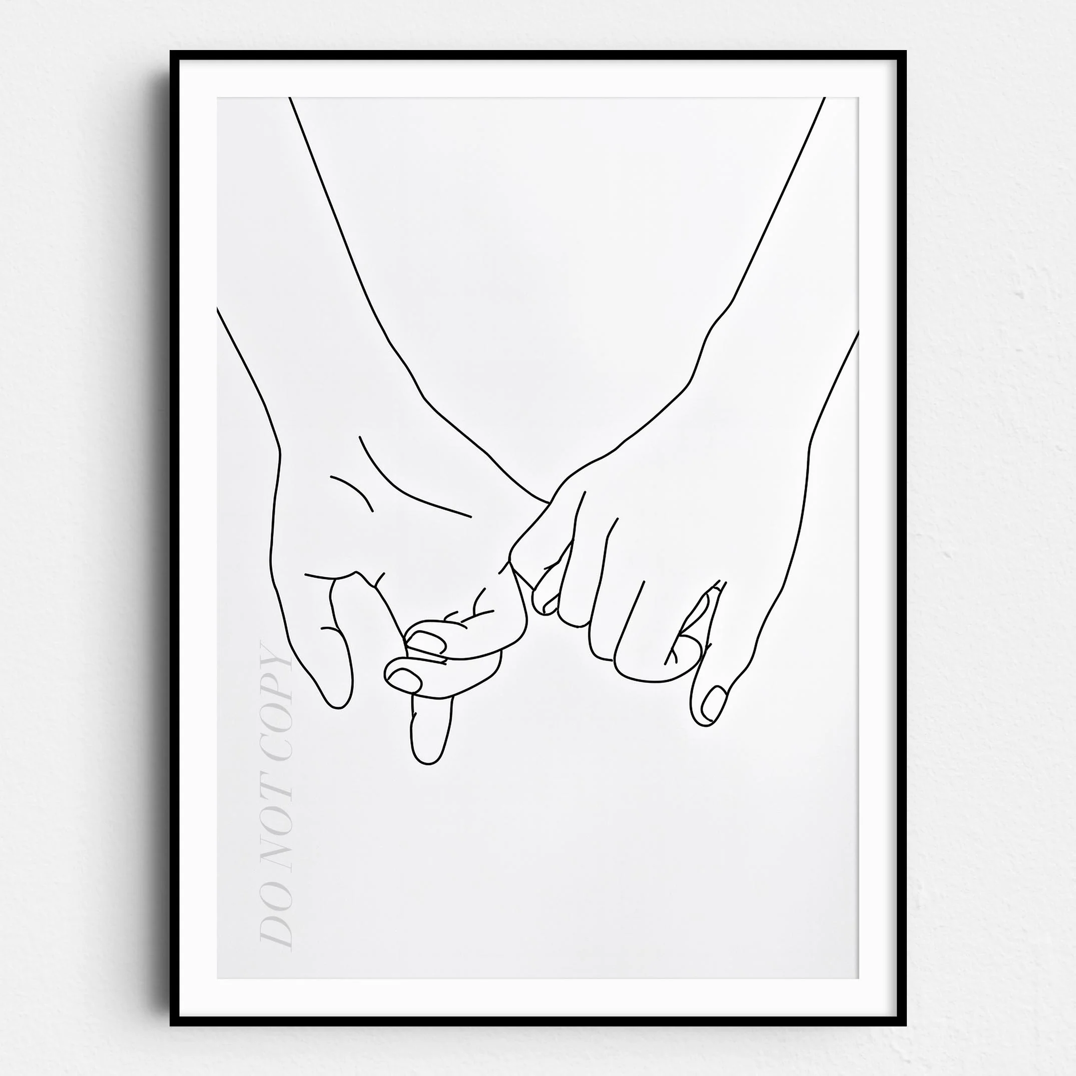 Holding Hands Line Art