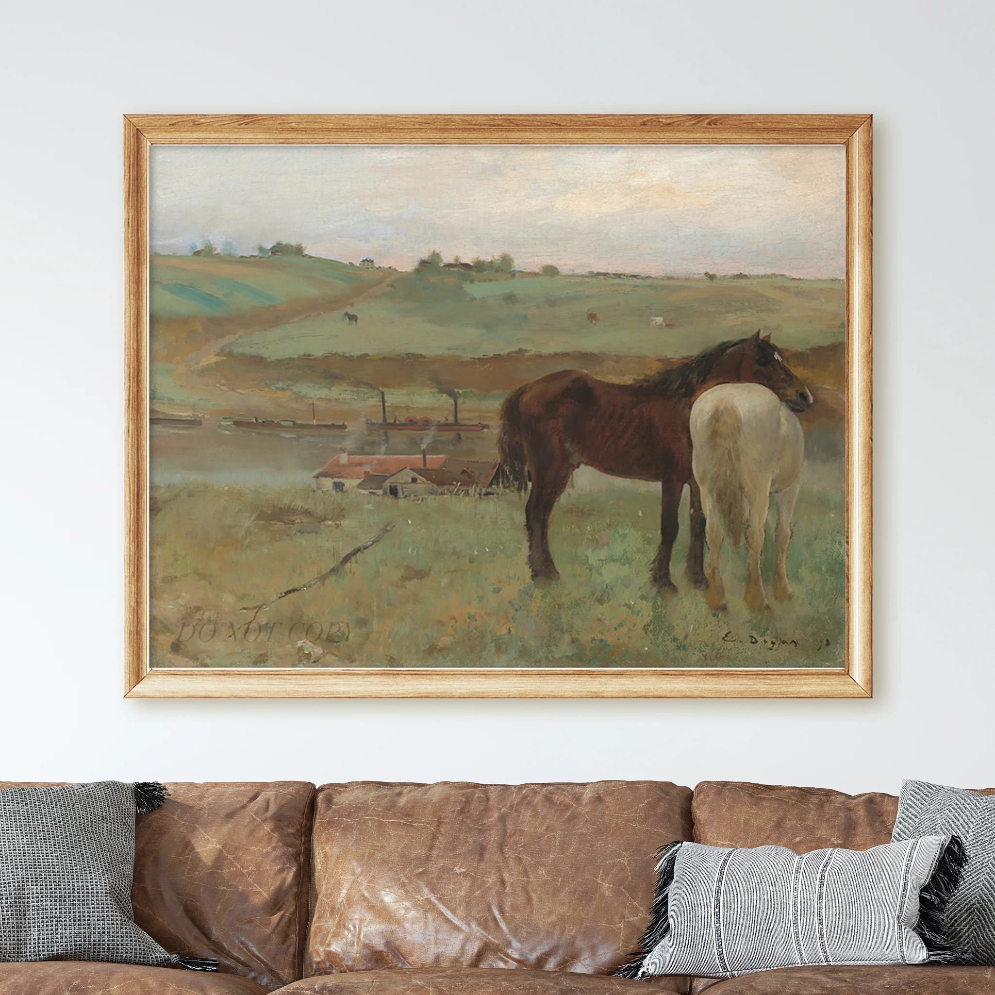 Horse In A Meadow (1871) by Edgar Degas - Image 2