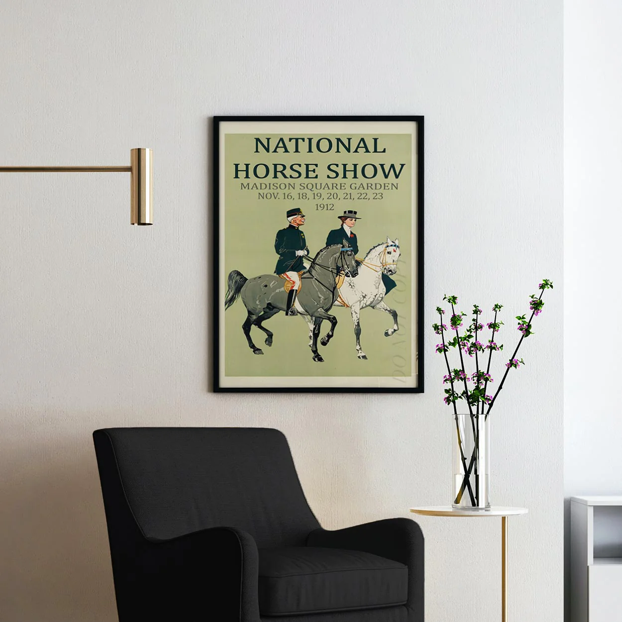 Horse Show Madison Square Garden New York - Vintage Advertising Poster - Image 2