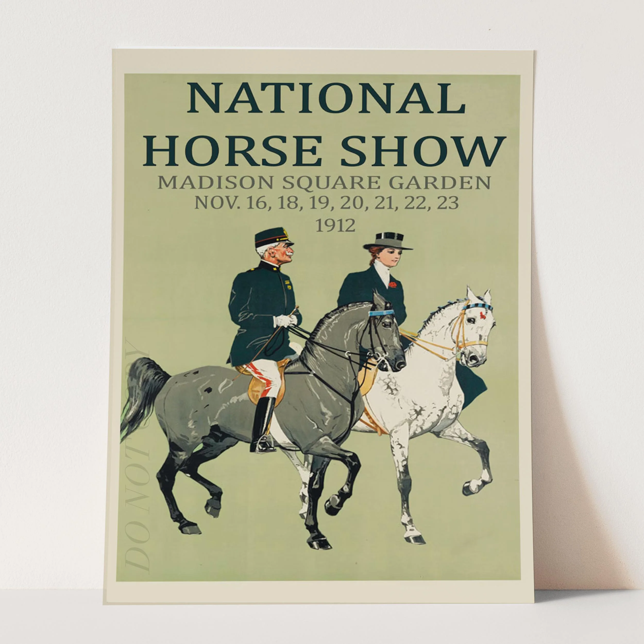 Horse Show Madison Square Garden New York - Vintage Advertising Poster - Image 3