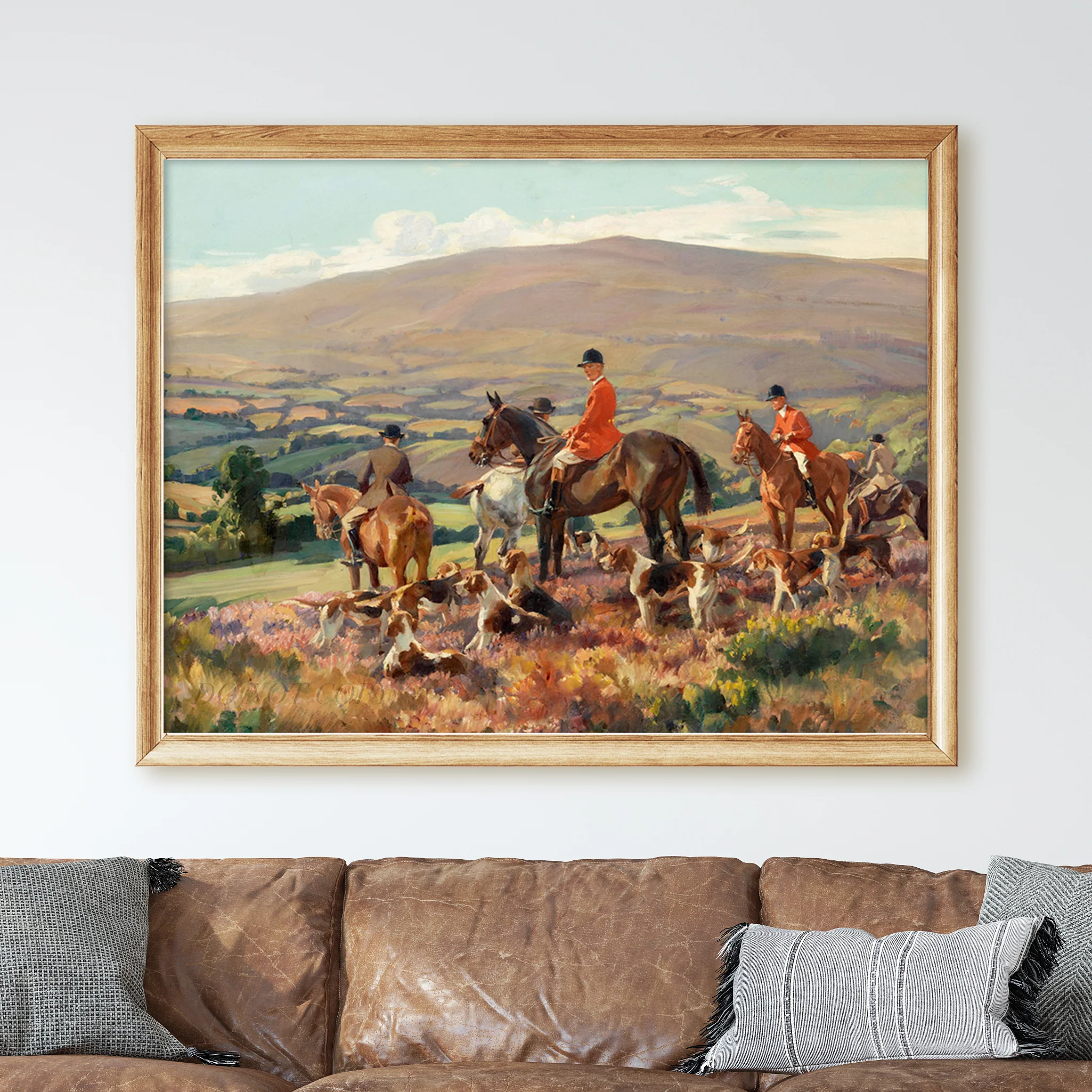 Huntsmen And Hounds On A Heather Moor - Image 2