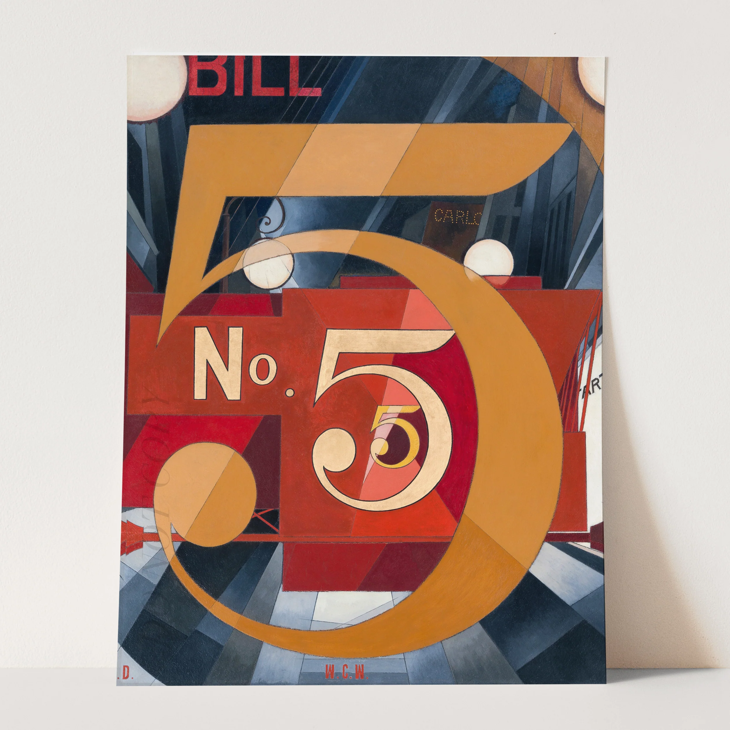 I Saw the Figure 5 in Gold (1928) by Charles Demuth - Image 3