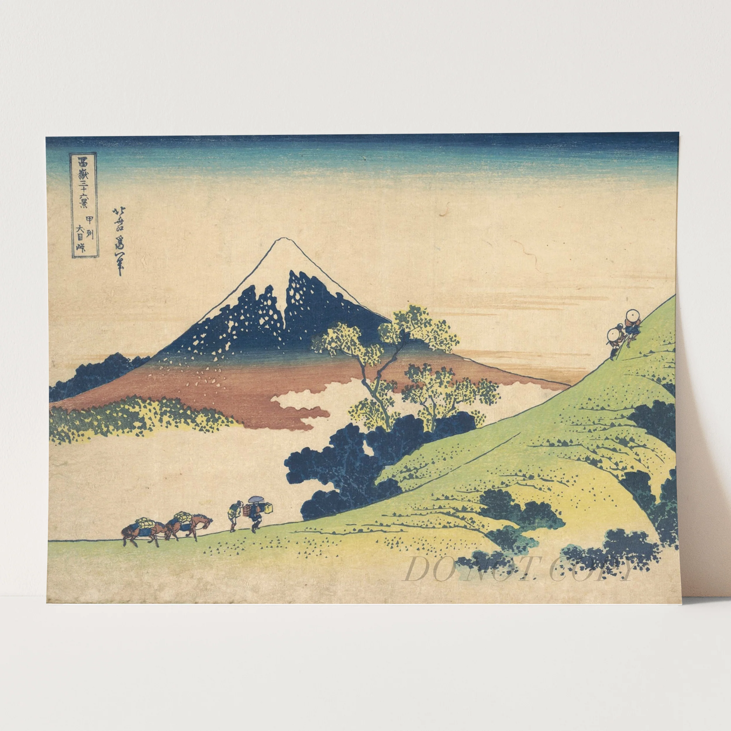 Inume Pass In The Kai Province by Katsushika Hokusai - Image 3