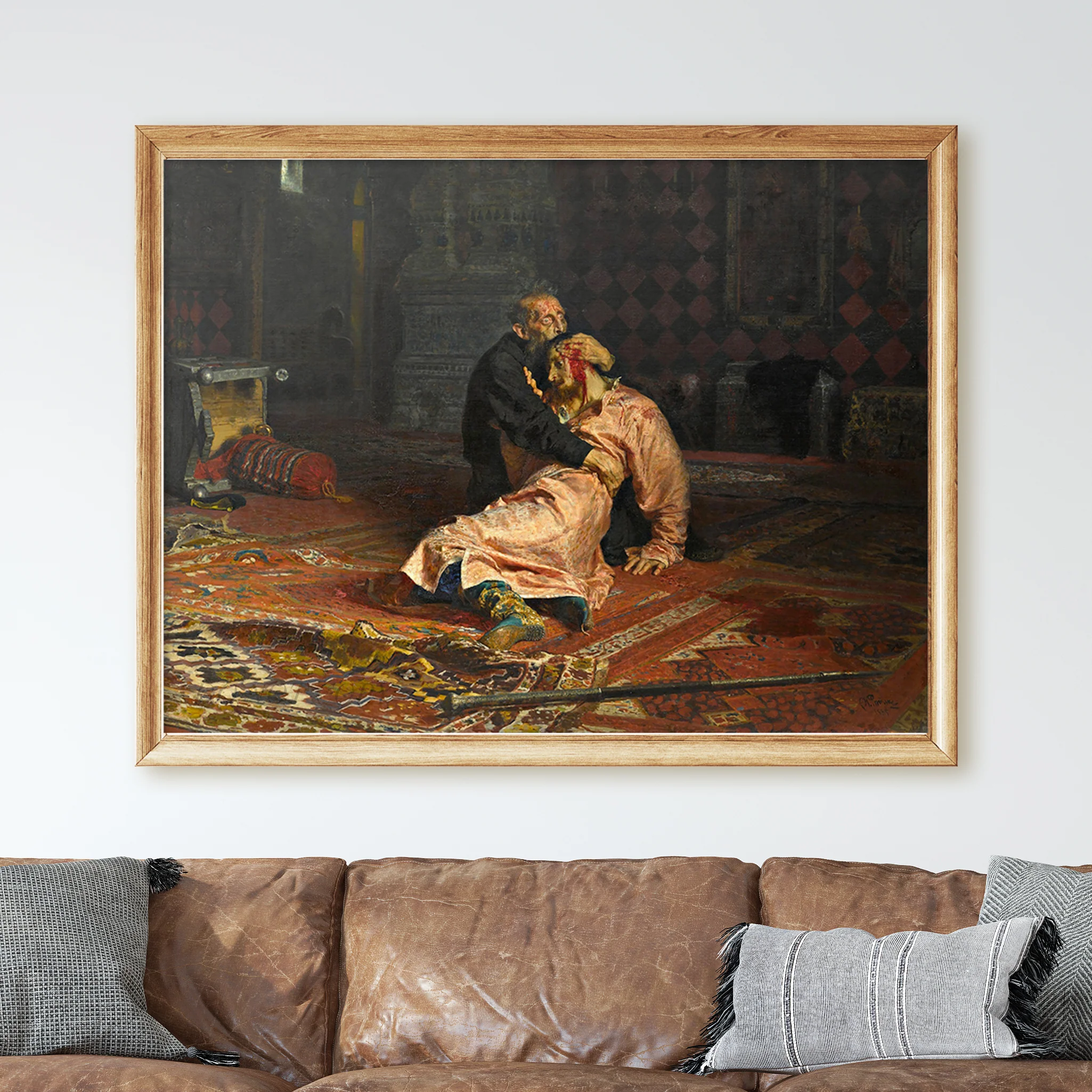 Ivan the Terrible and His Son Ivan on 16 November 1581 by Ilya Repin - Image 2