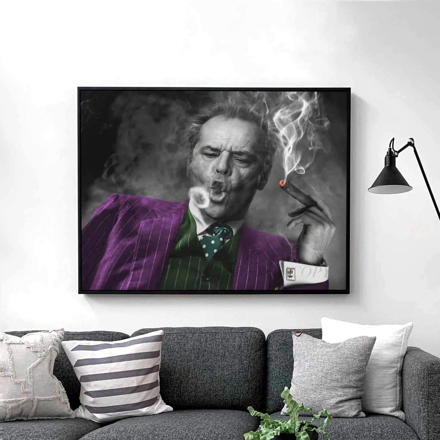 Jack Nicholson As The Joker Smoking A Cigar - Image 2