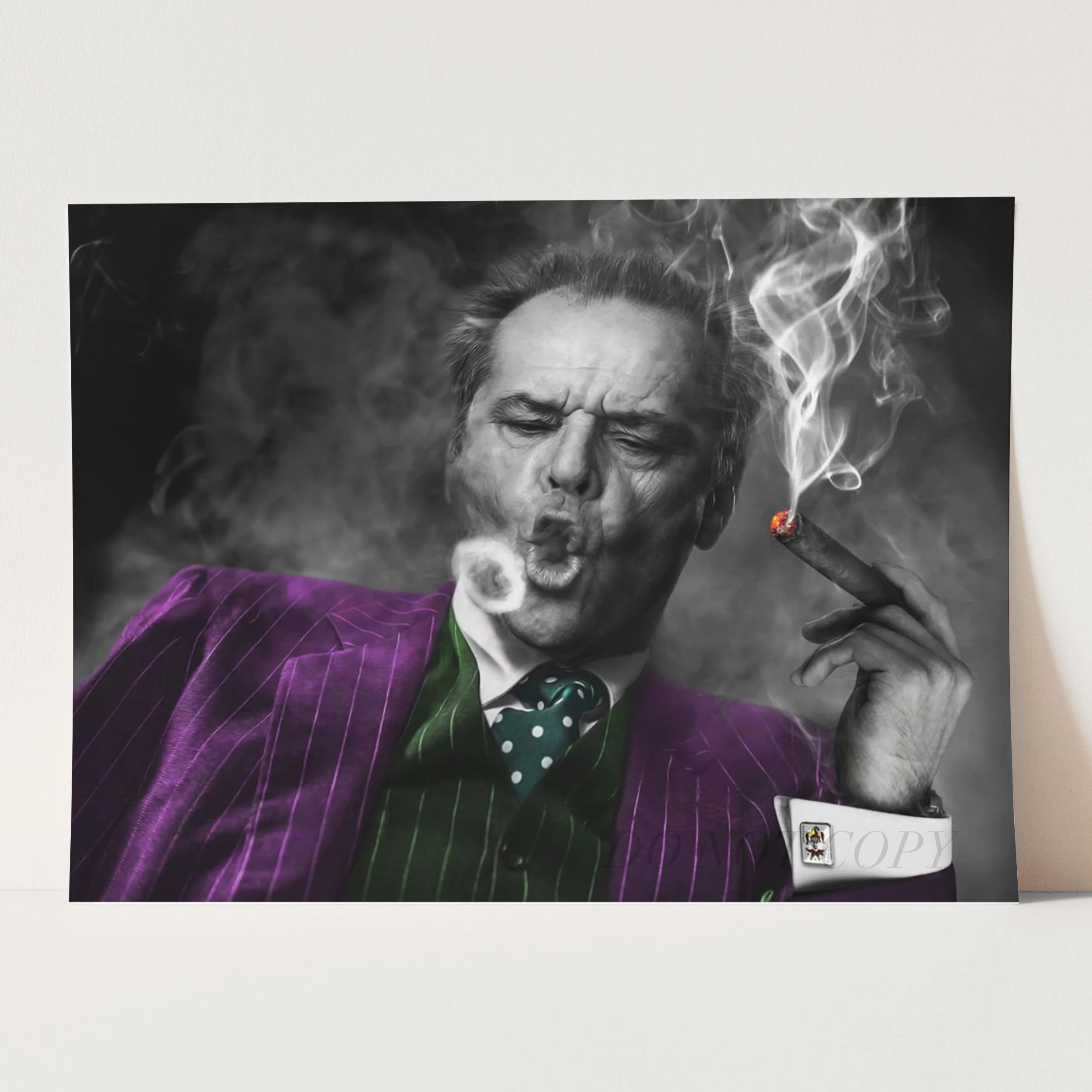 Jack Nicholson As The Joker Smoking A Cigar - Image 3