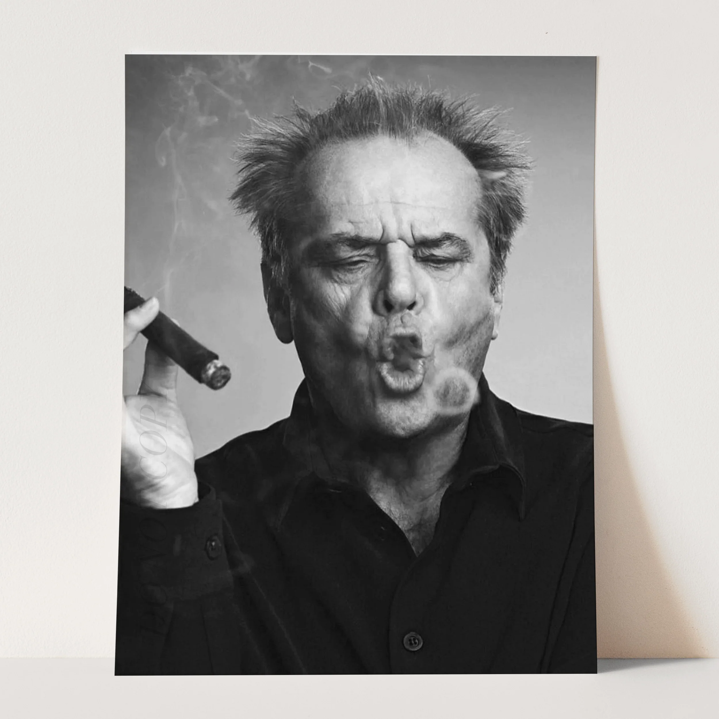 Jack Nicholson Smoking A Cigar - Smoke Ring - Image 3