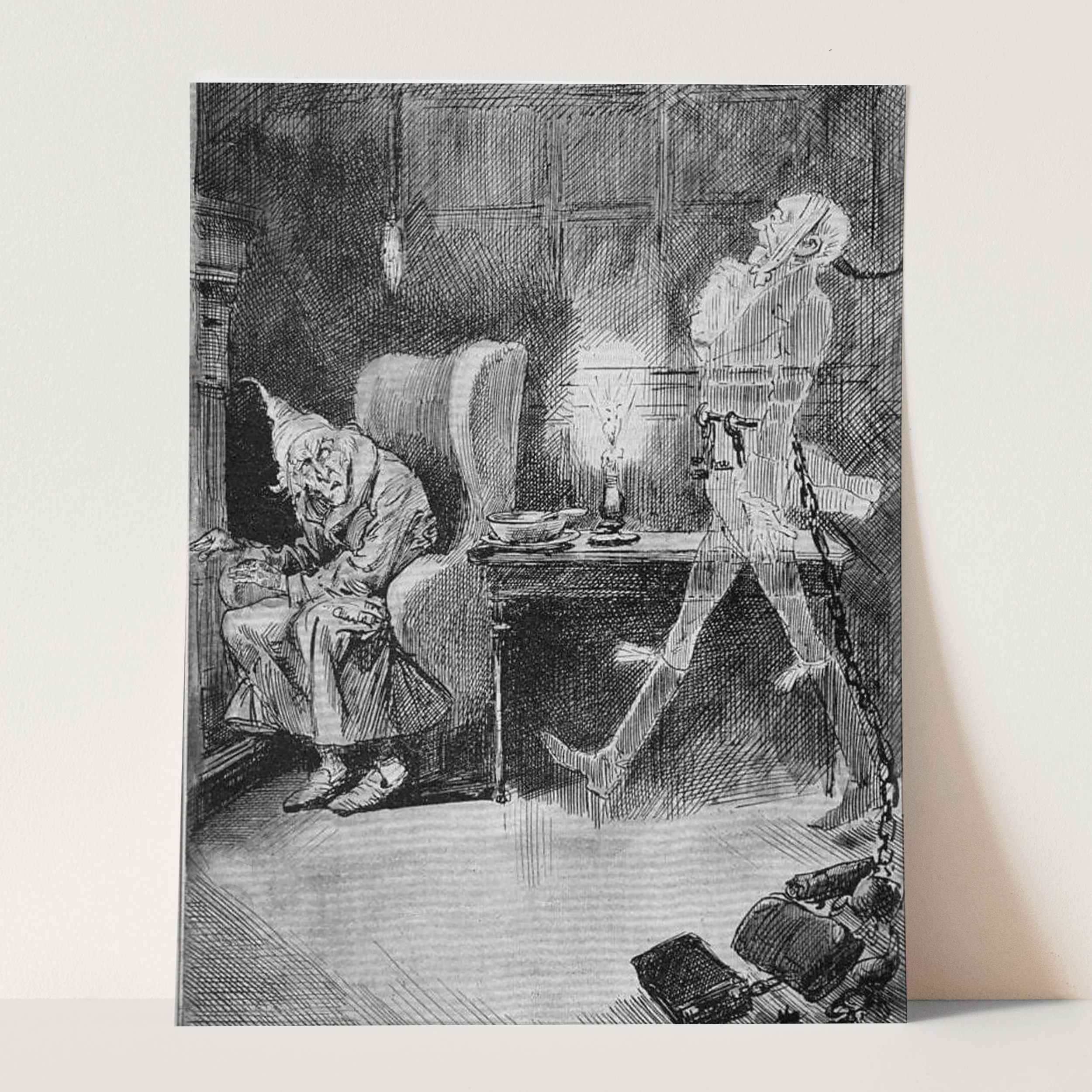 Jacob Marley’s Ghost for A Christmas Carol (1910) by Harry Furniss - Image 3