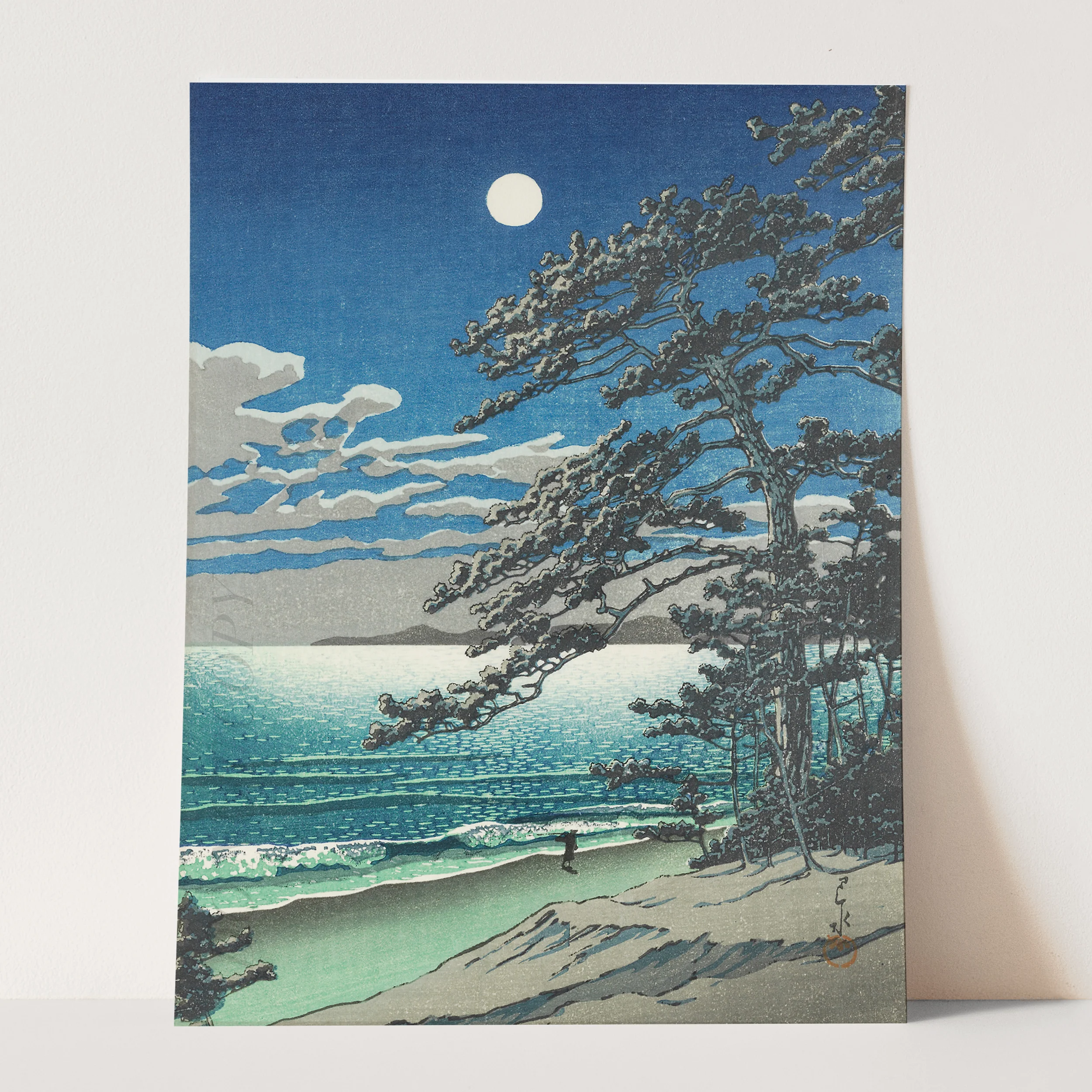 Japanese Moonlit Landscape - Image 3