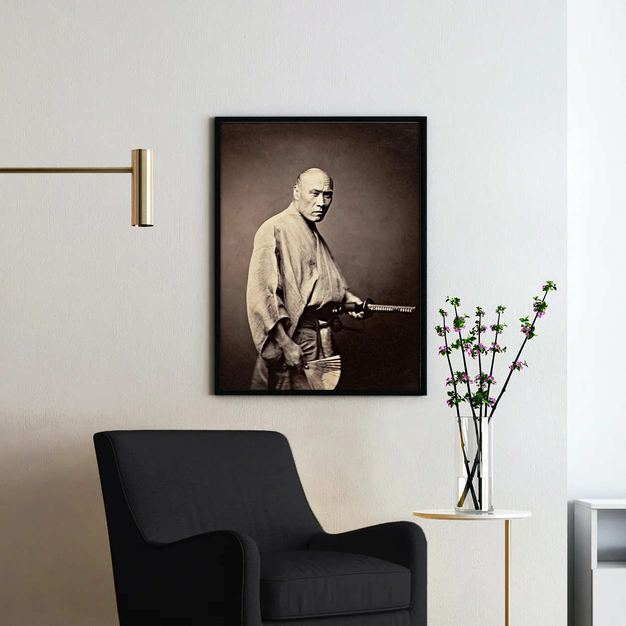 Japanese Samurai With Sword - Image 2