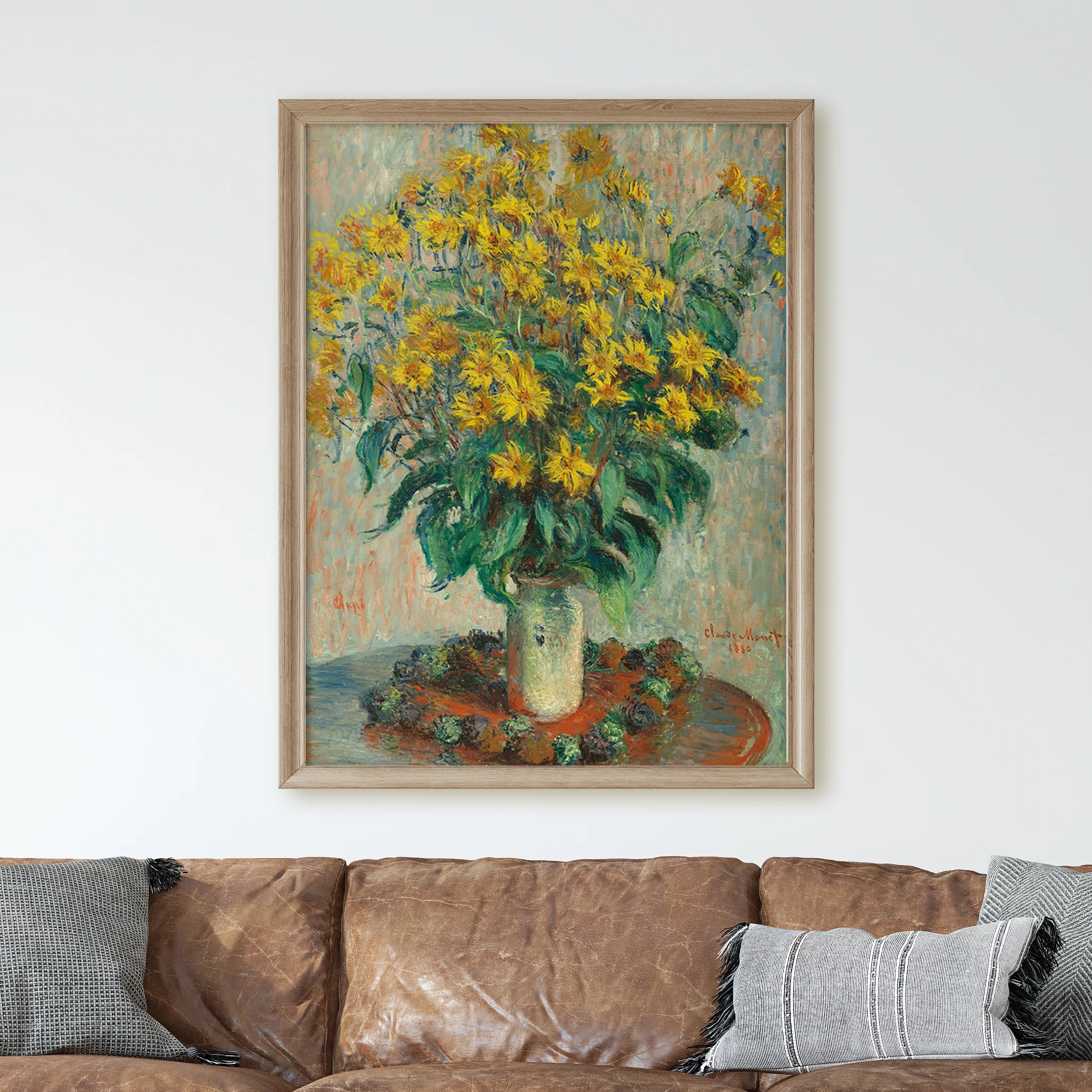 Jerusalem Artichoke Flowers (1880) by Claude Monet - Image 2