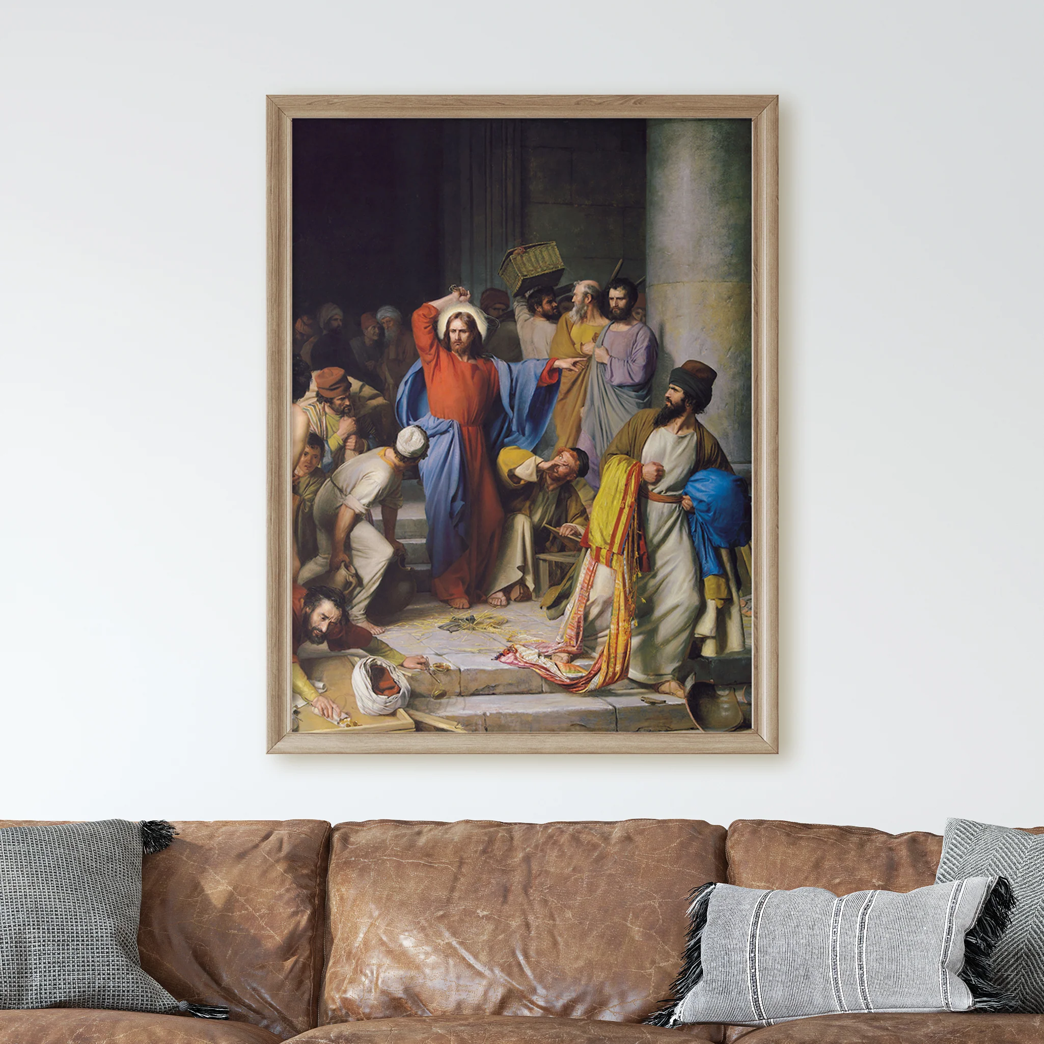 Jesus Casting Out the Money Changers at the Temple by Carl Heinrich Bloch - Image 2