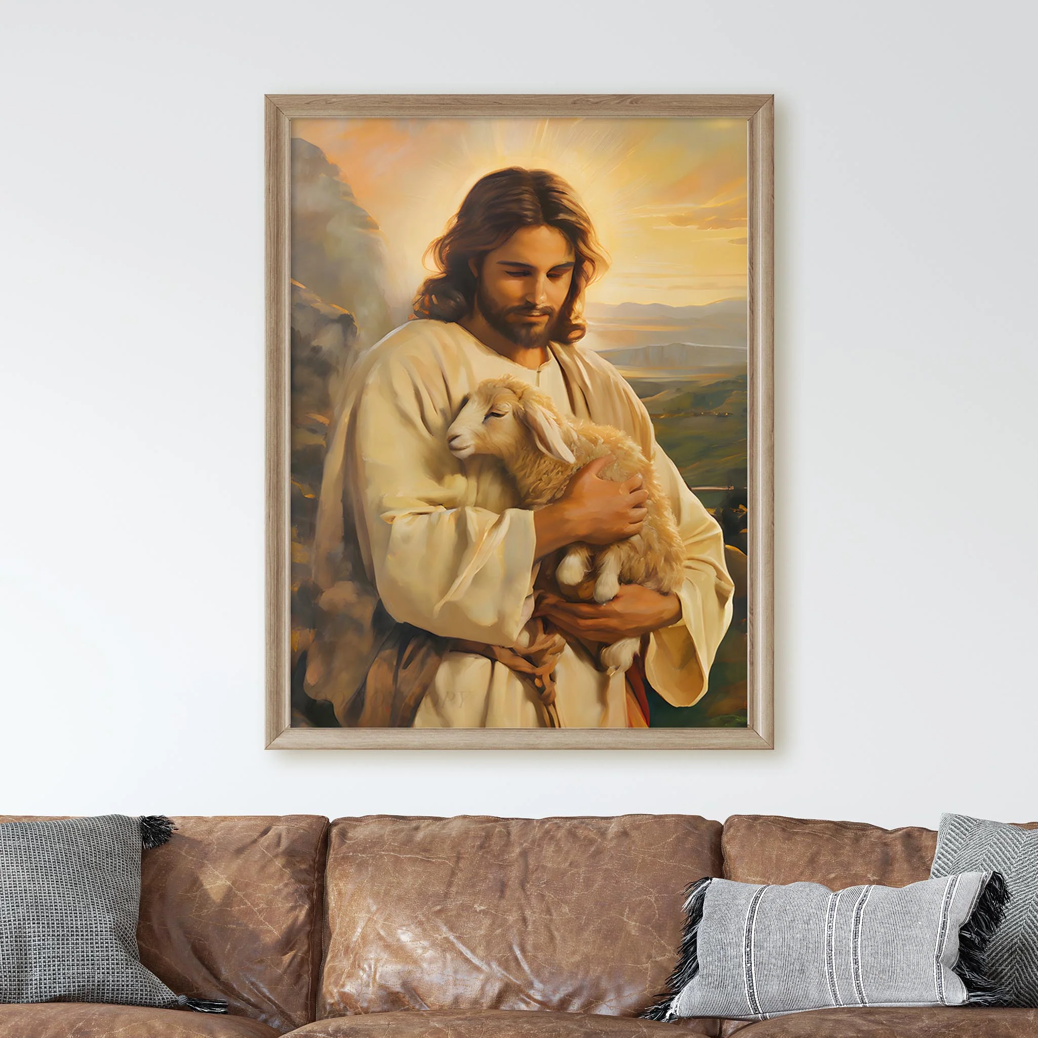 Jesus Christ Holding Lamb - Image 3