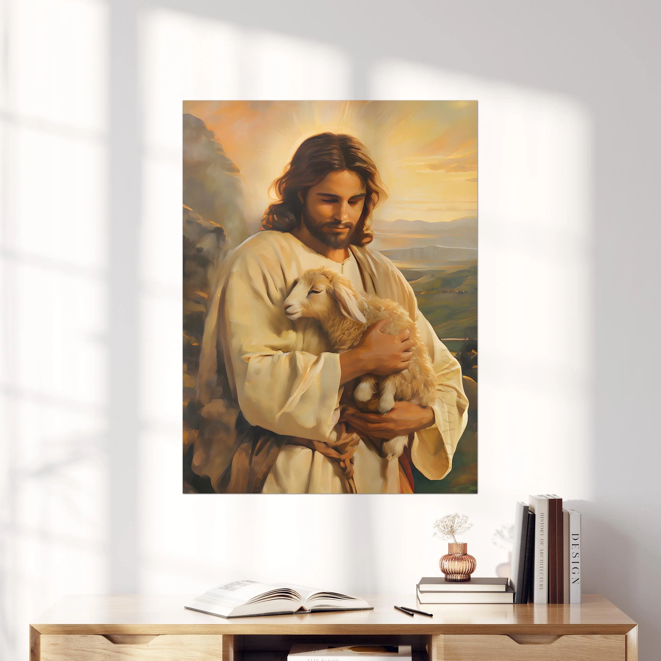 Jesus Christ Holding Lamb - Image 4