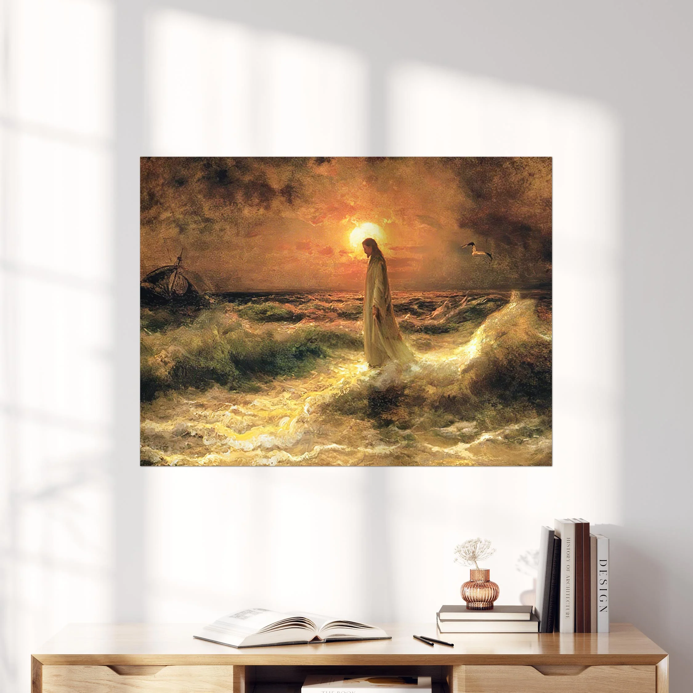 Jesus Christ Walking On Water - Image 4