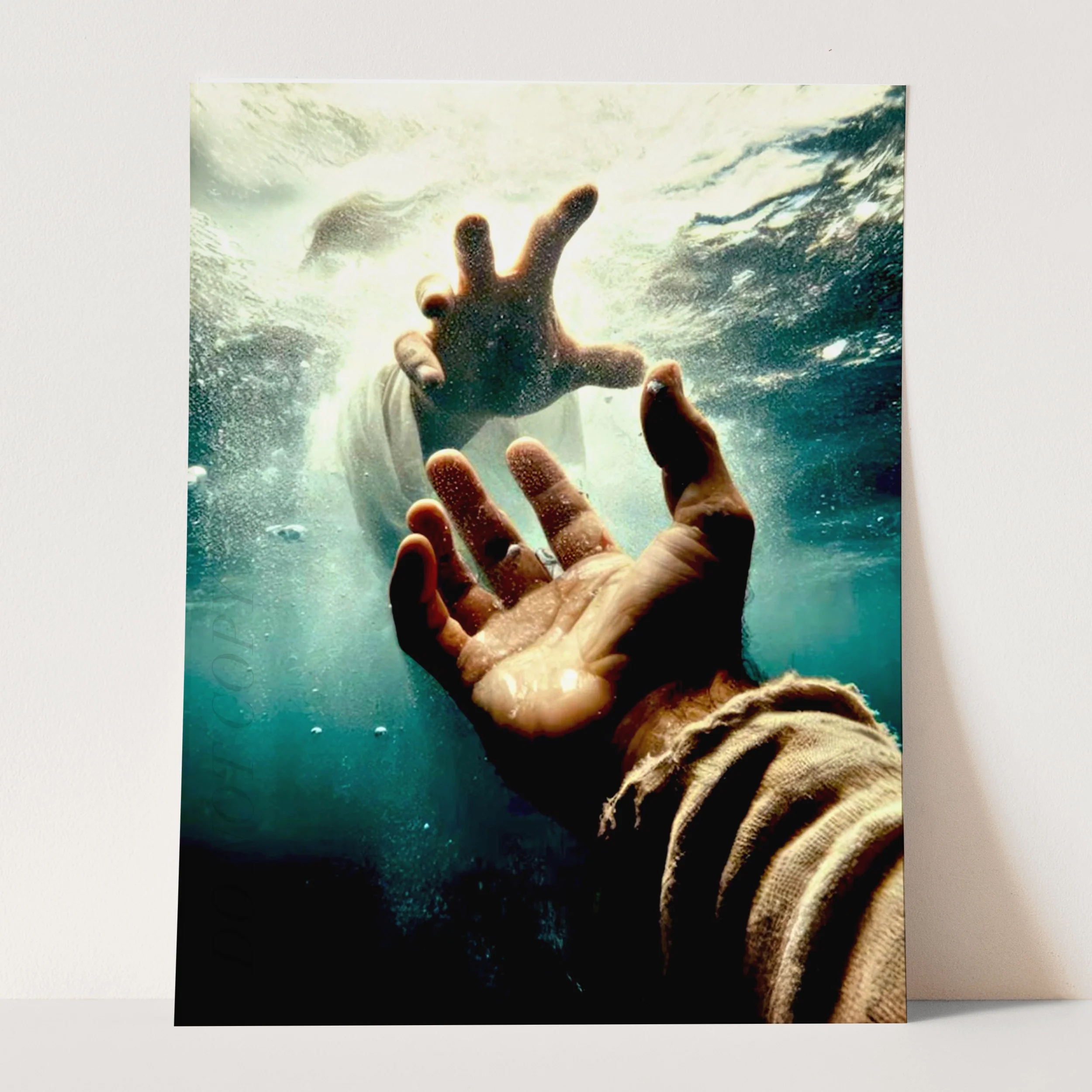 Jesus Reaching Into Water - Image 3