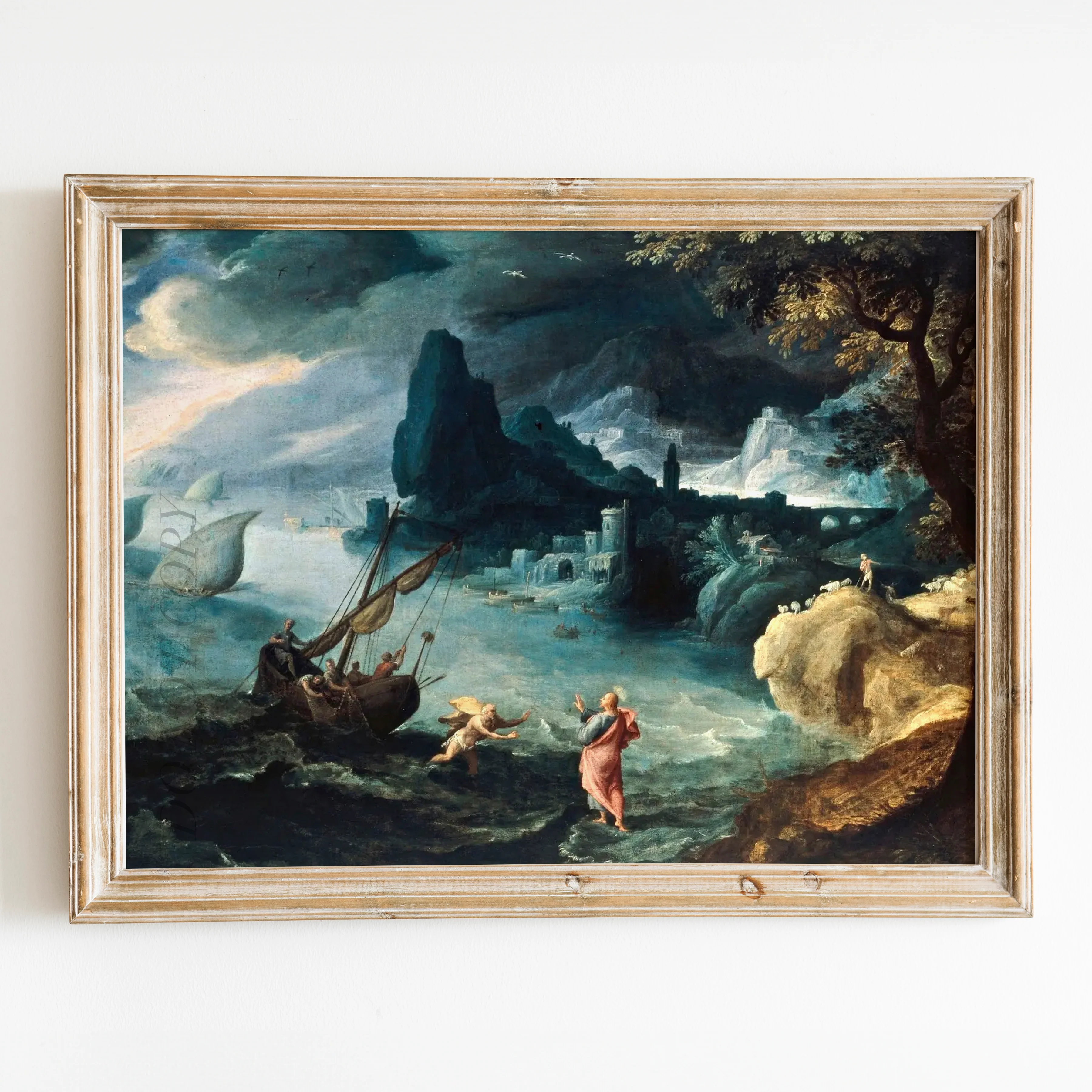 Jesus Walking on the Sea of Galilee (1590s) by Paul Bril