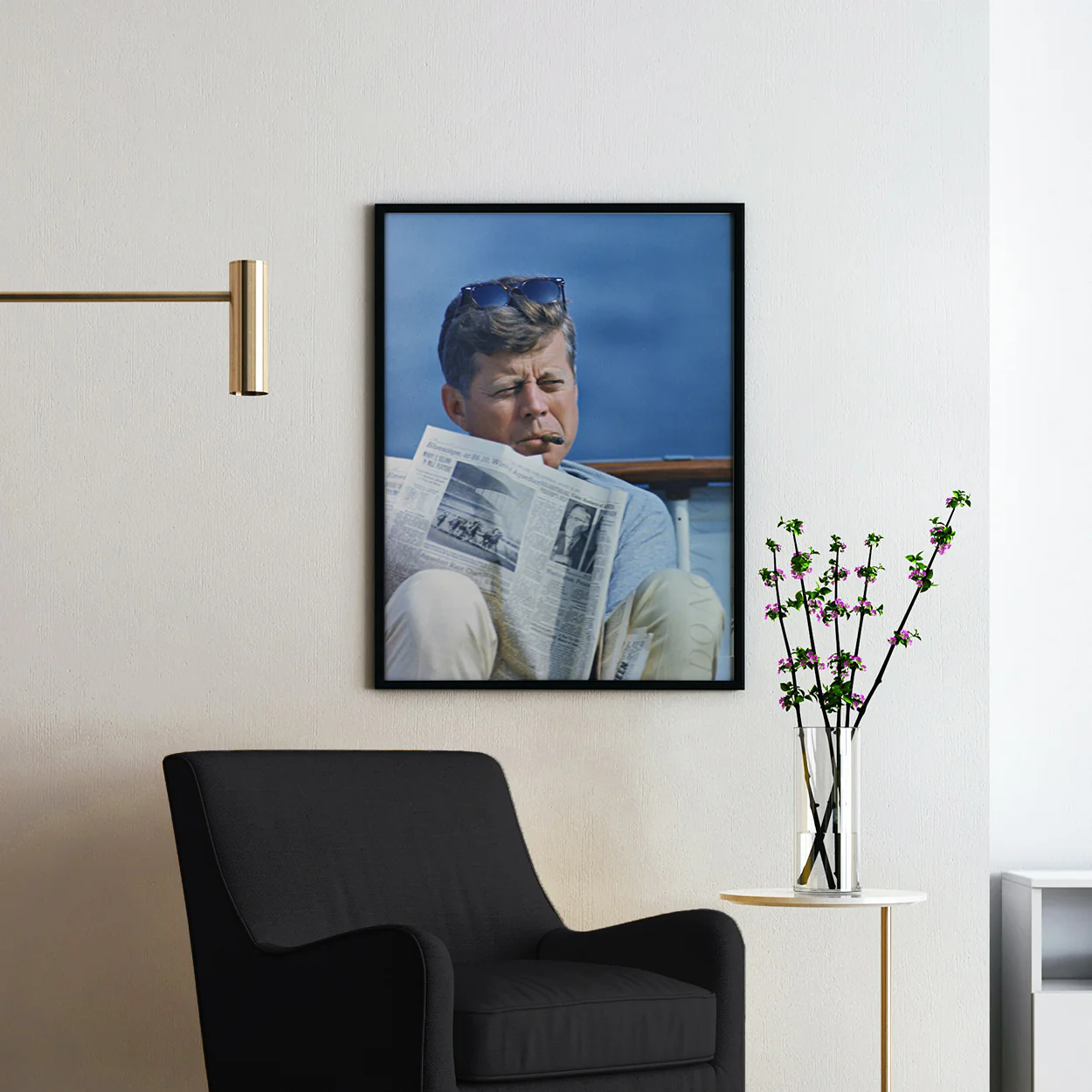 JFK John F Kennedy Smoking A Cigar - Image 2
