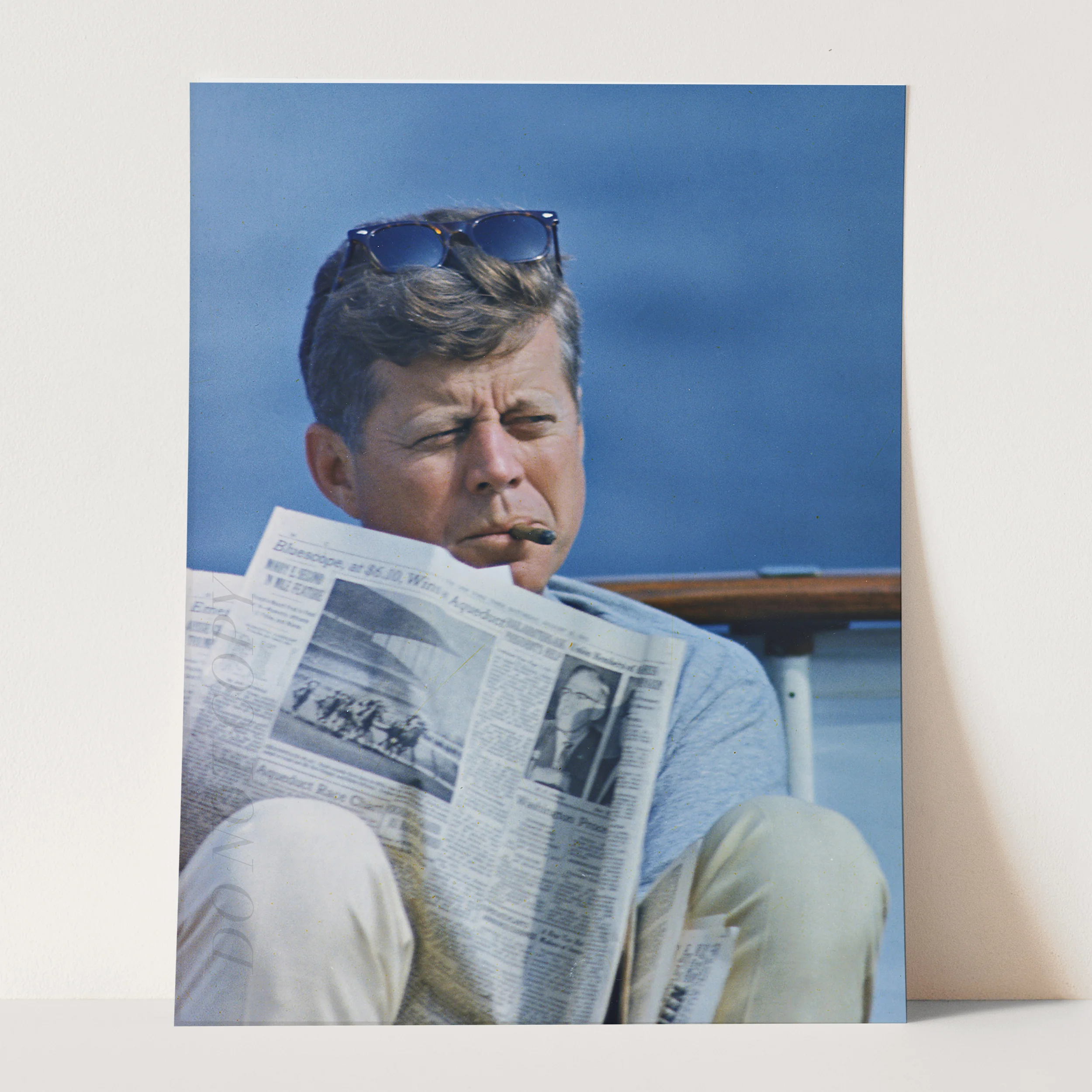 JFK John F Kennedy Smoking A Cigar - Image 3
