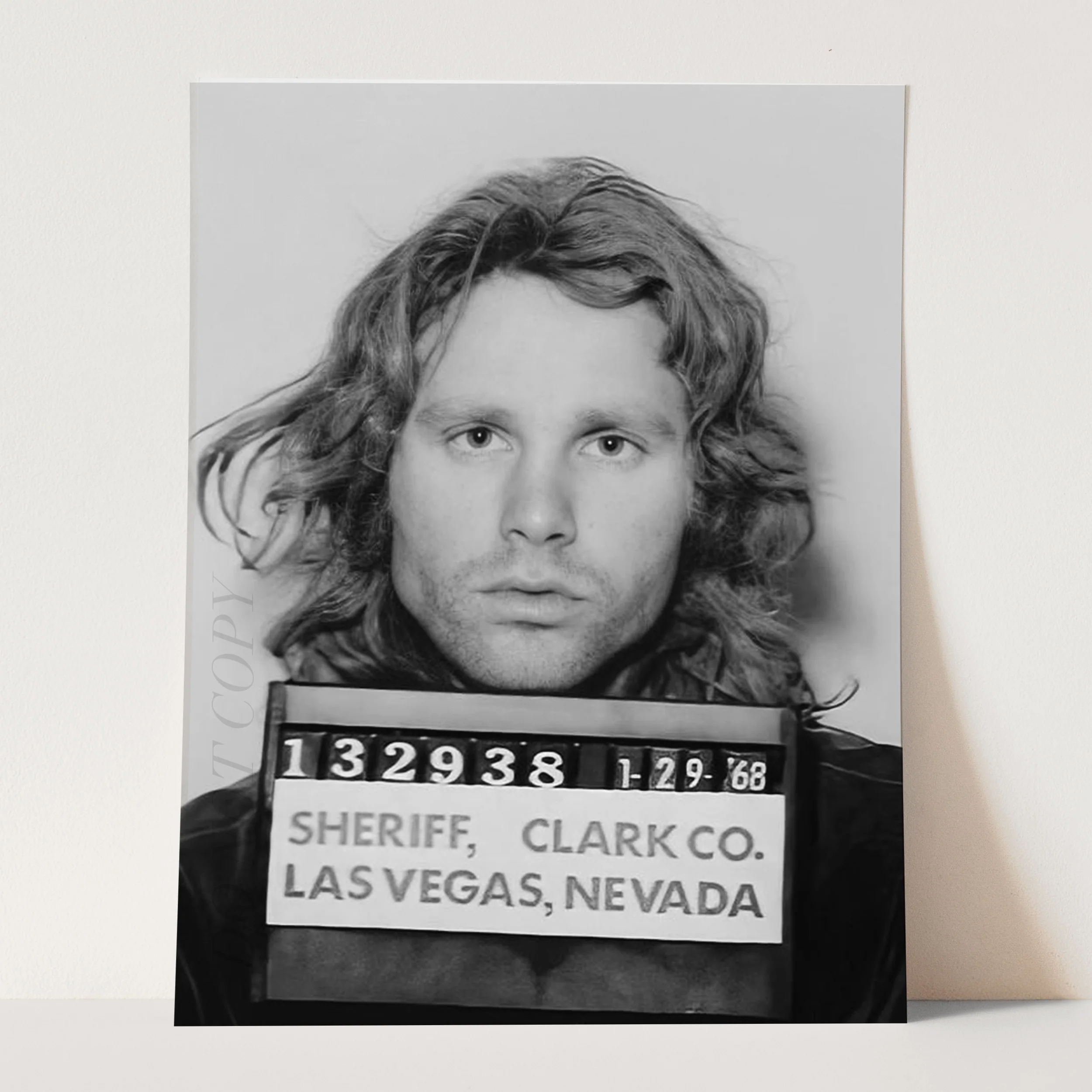 Jim Morrison Mug Shot - Image 3