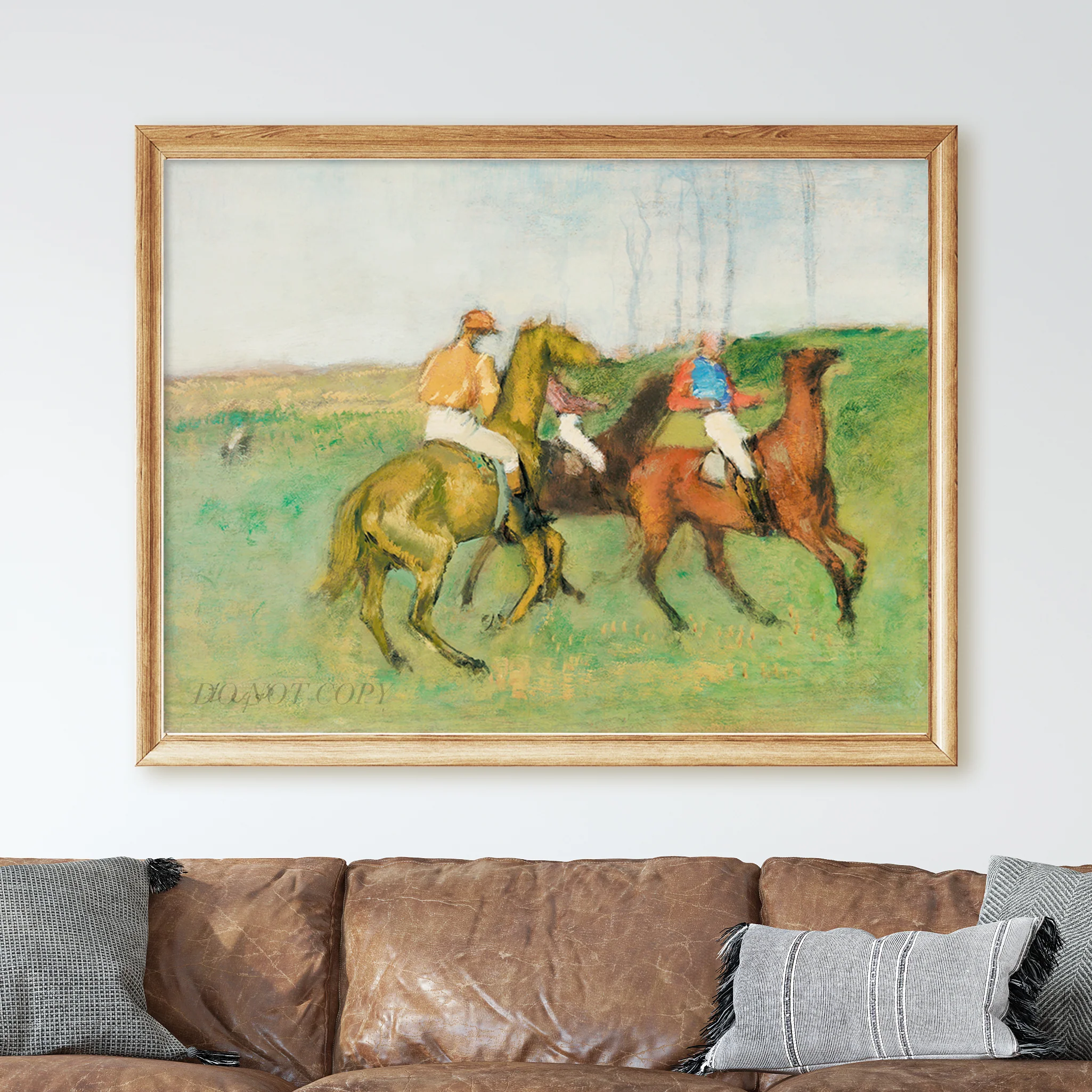 Jockeys and Race Horses (1890–1895) Edgar Degas - Image 2