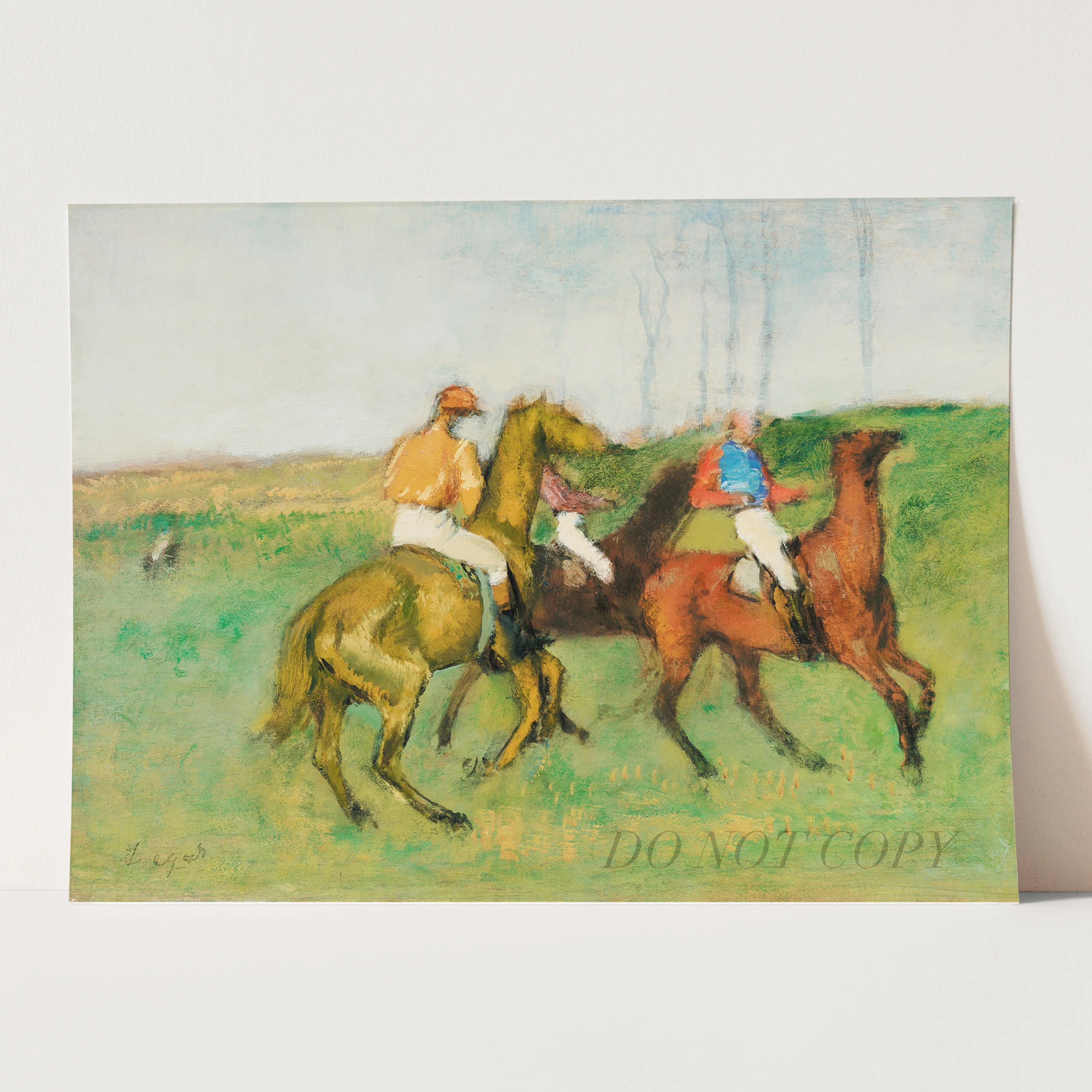 Jockeys and Race Horses (1890–1895) Edgar Degas - Image 3