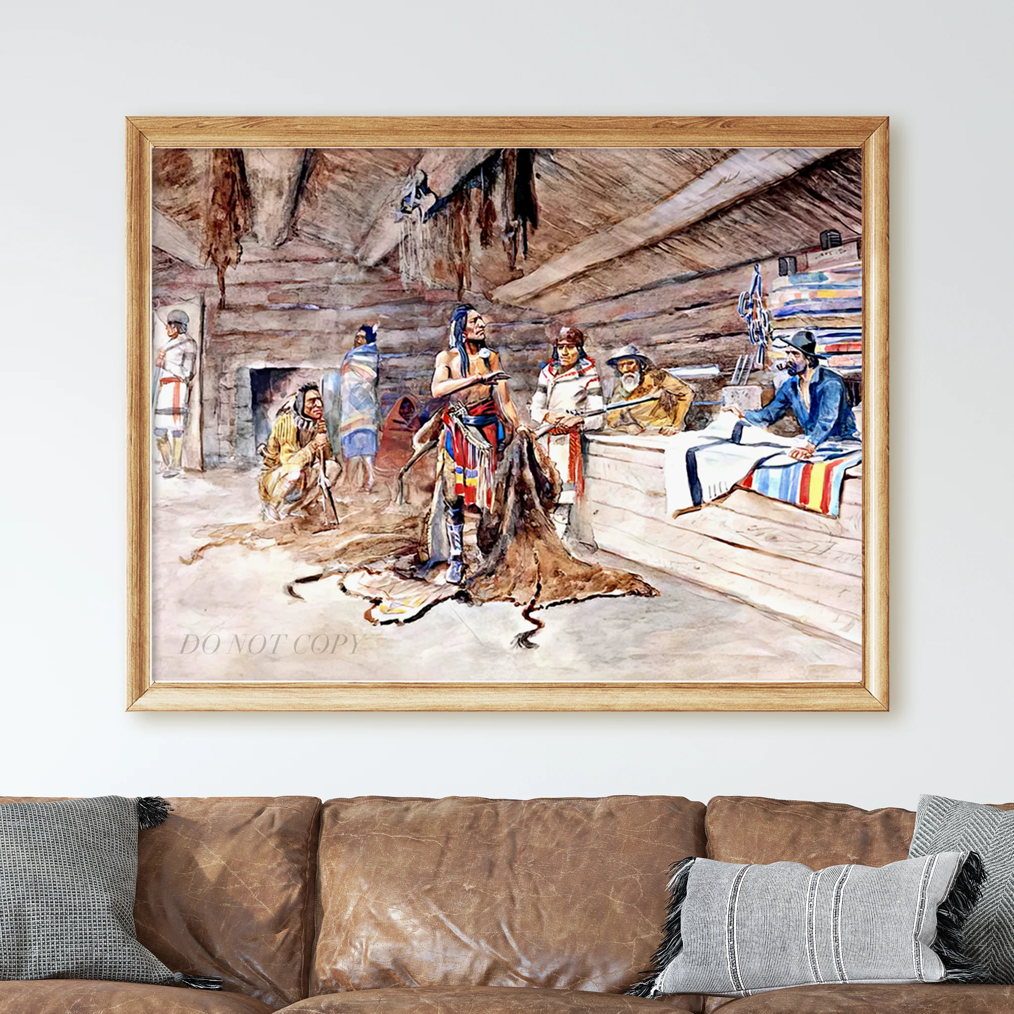 Joe Kipp's Trading Post by Charles Marion Russell - Image 2