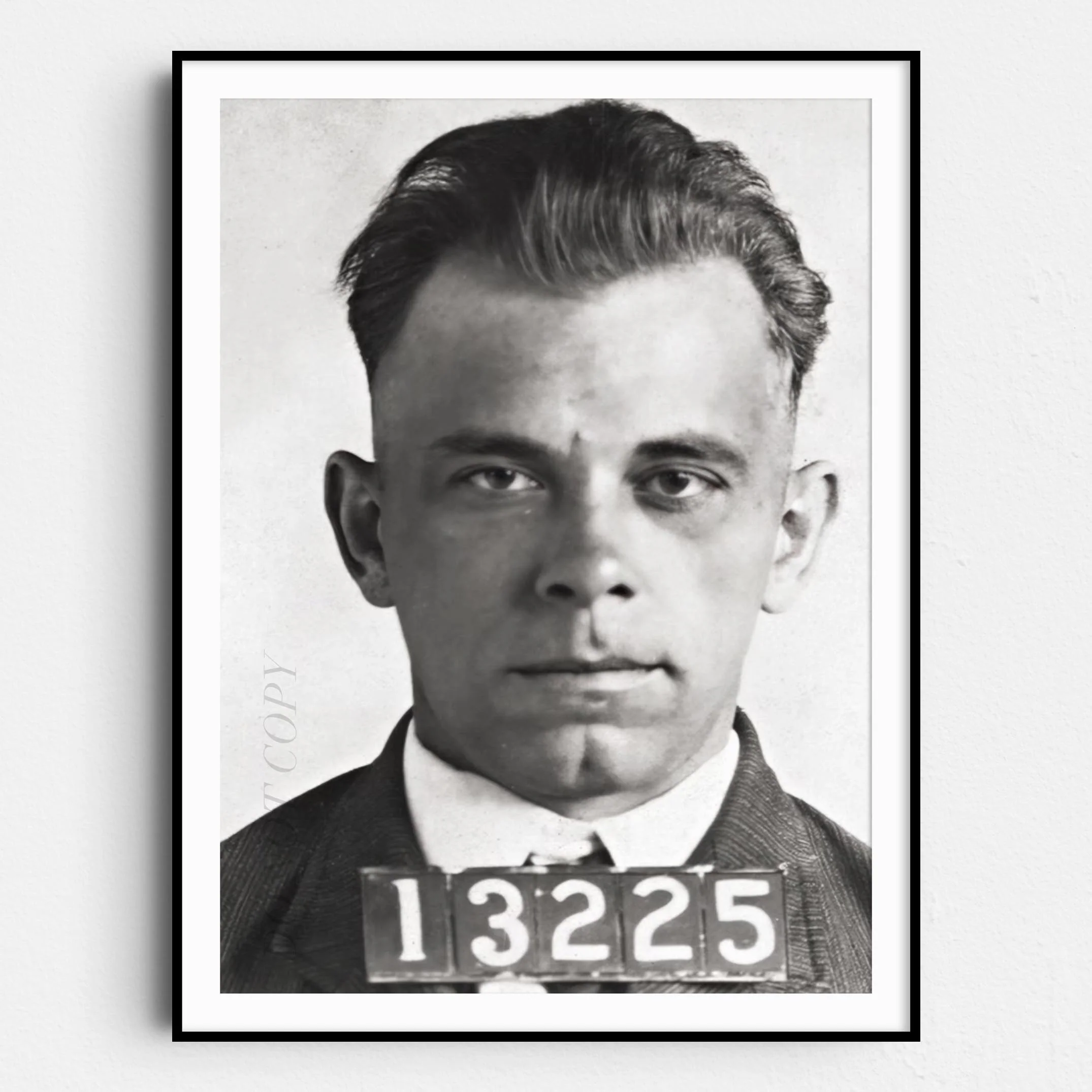 John Dillinger Prison Mug Shot