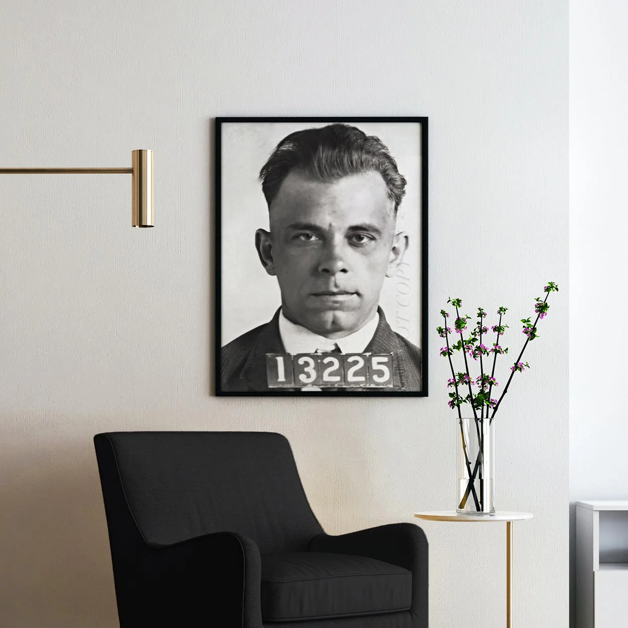 John Dillinger Prison Mug Shot - Image 2