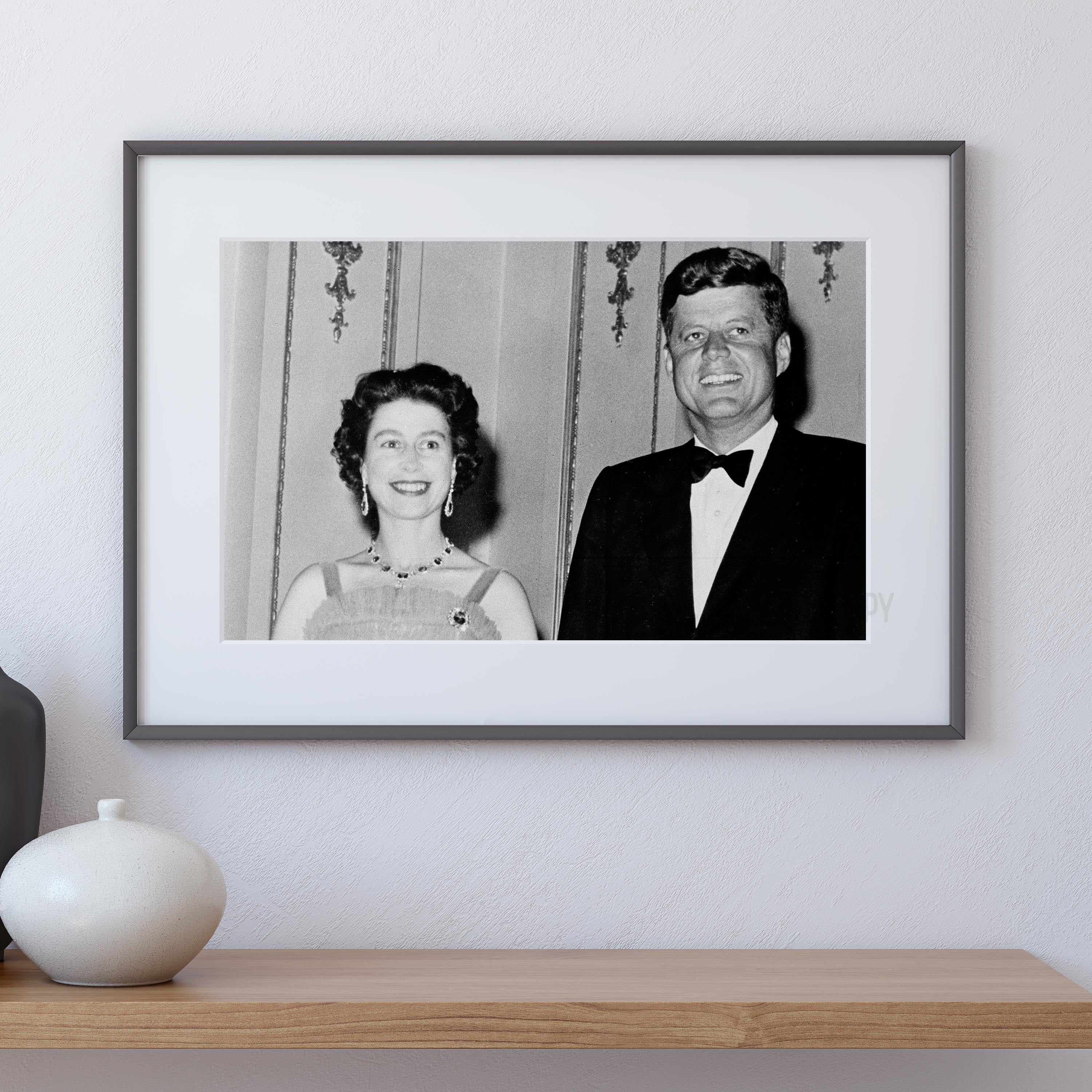 John F Kennedy (JFK) and Queen Elizabeth - Image 4