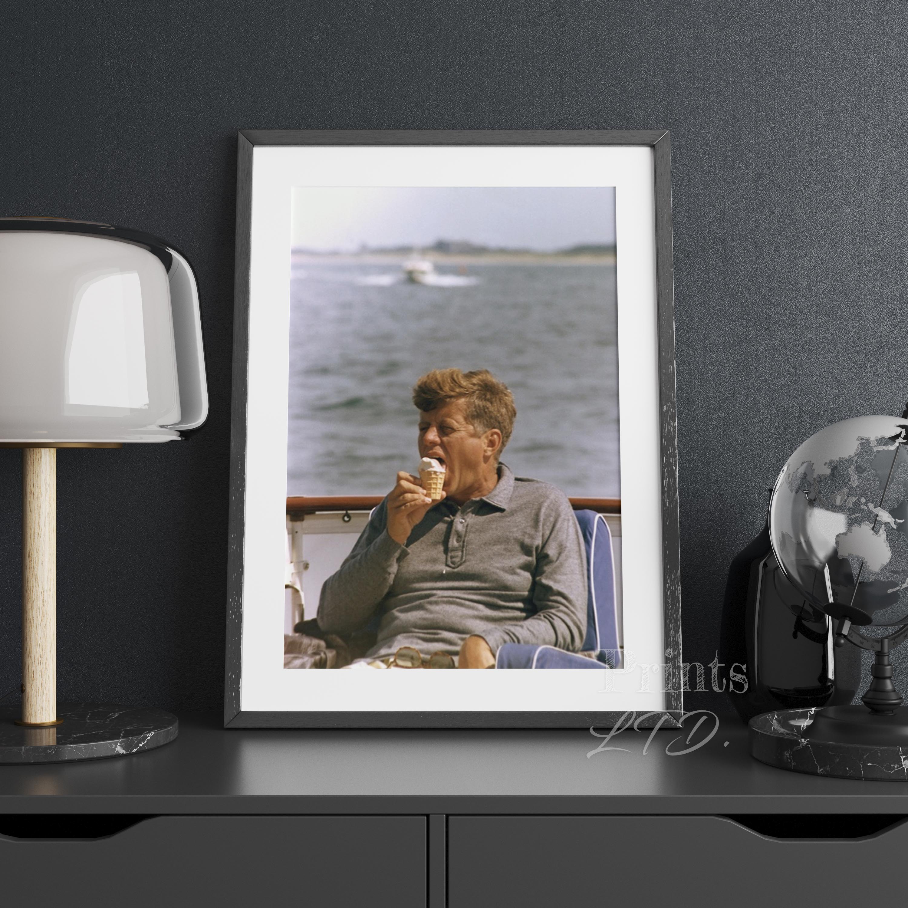 John F Kennedy (JFK) enjoys an ice cream, Cape Cod - Image 2