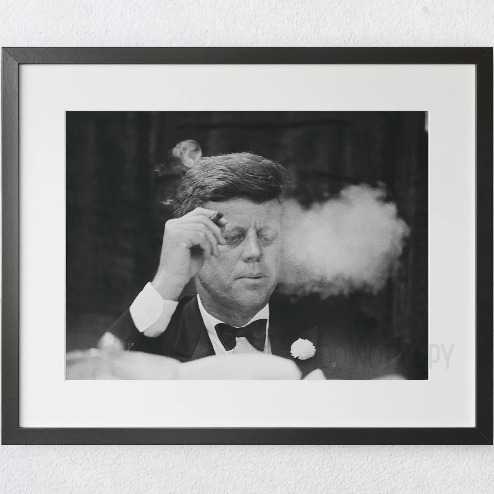 John F Kennedy (JFK) Smoking A Cigar 1960s - Image 3