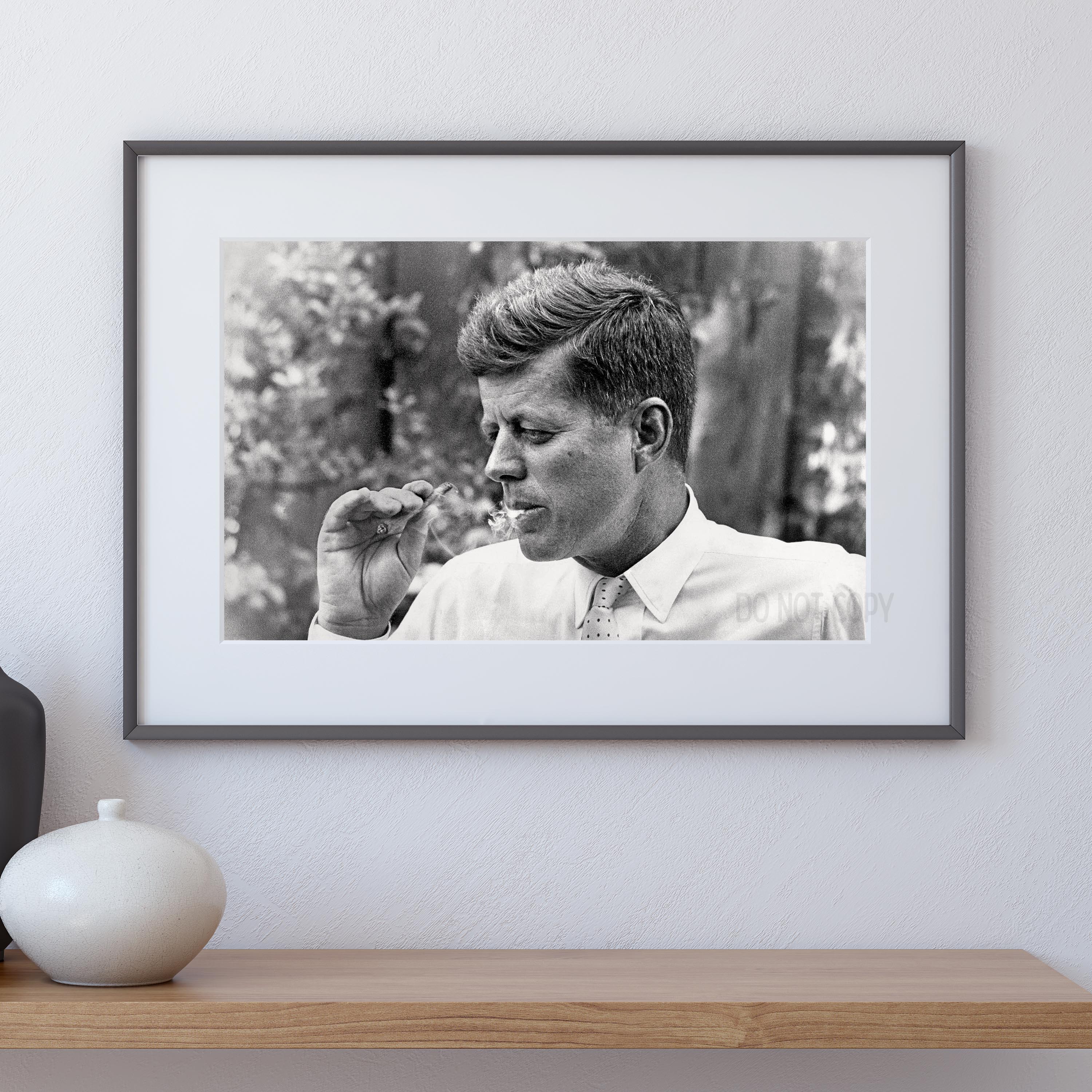 John F Kennedy (JFK) Smoking A Cigar - Image 4