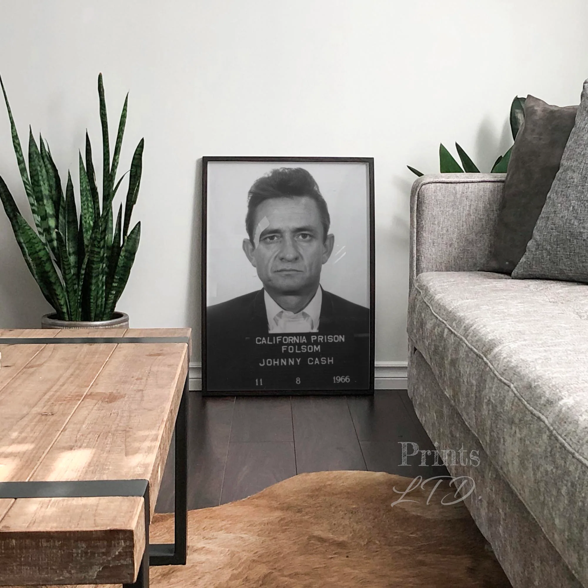 Johnny Cash Prison Mugshot - Image 3