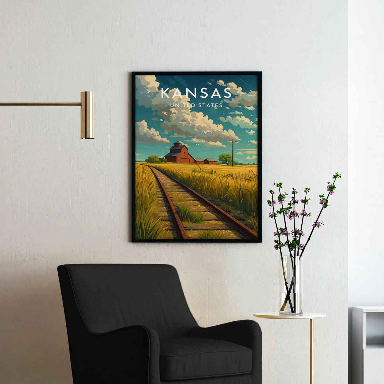 Kansas Vintage Travel Poster - Image 2