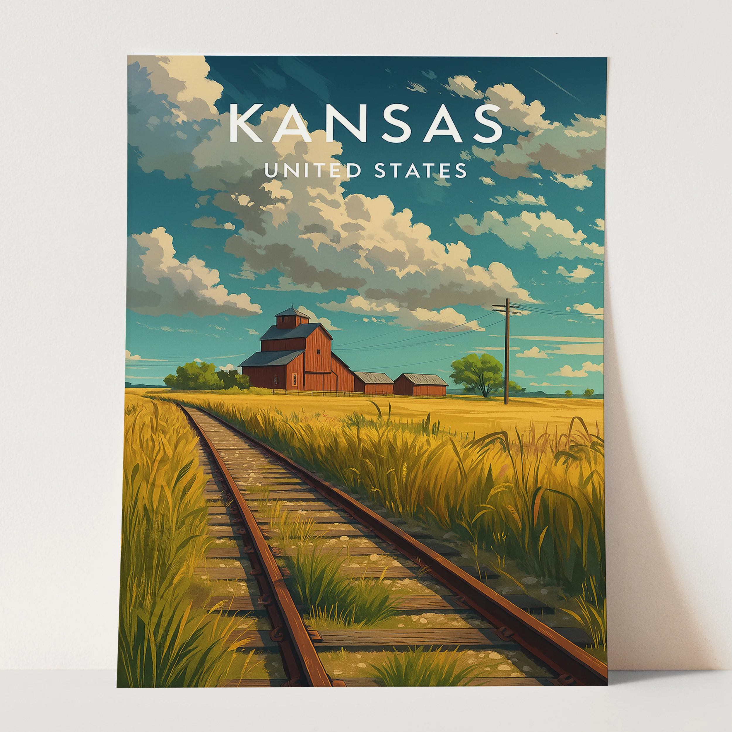 Kansas Vintage Travel Poster - Image 3
