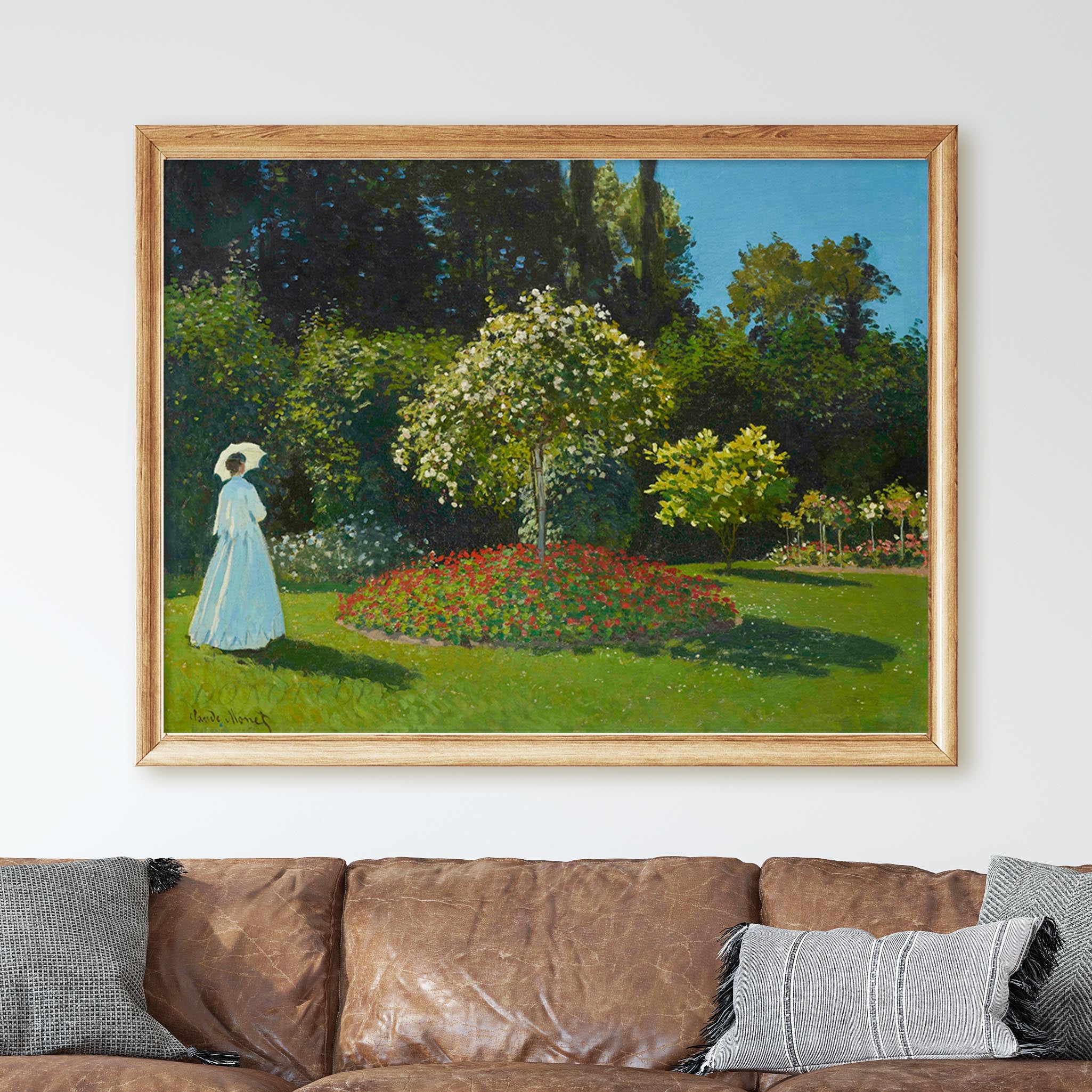 Lady In The Garden (1867) by Claude Monet - Image 2