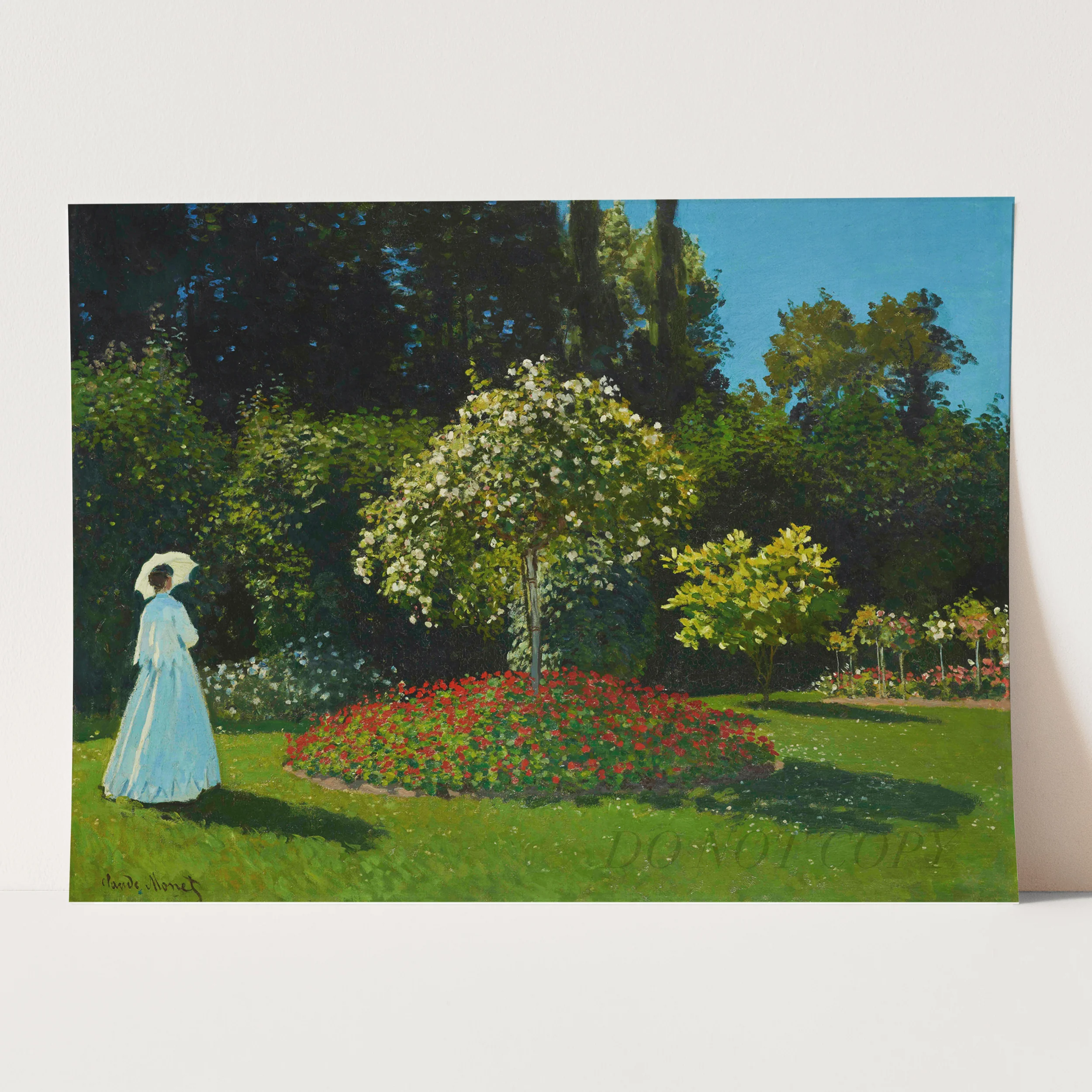 Lady In The Garden (1867) by Claude Monet - Image 3