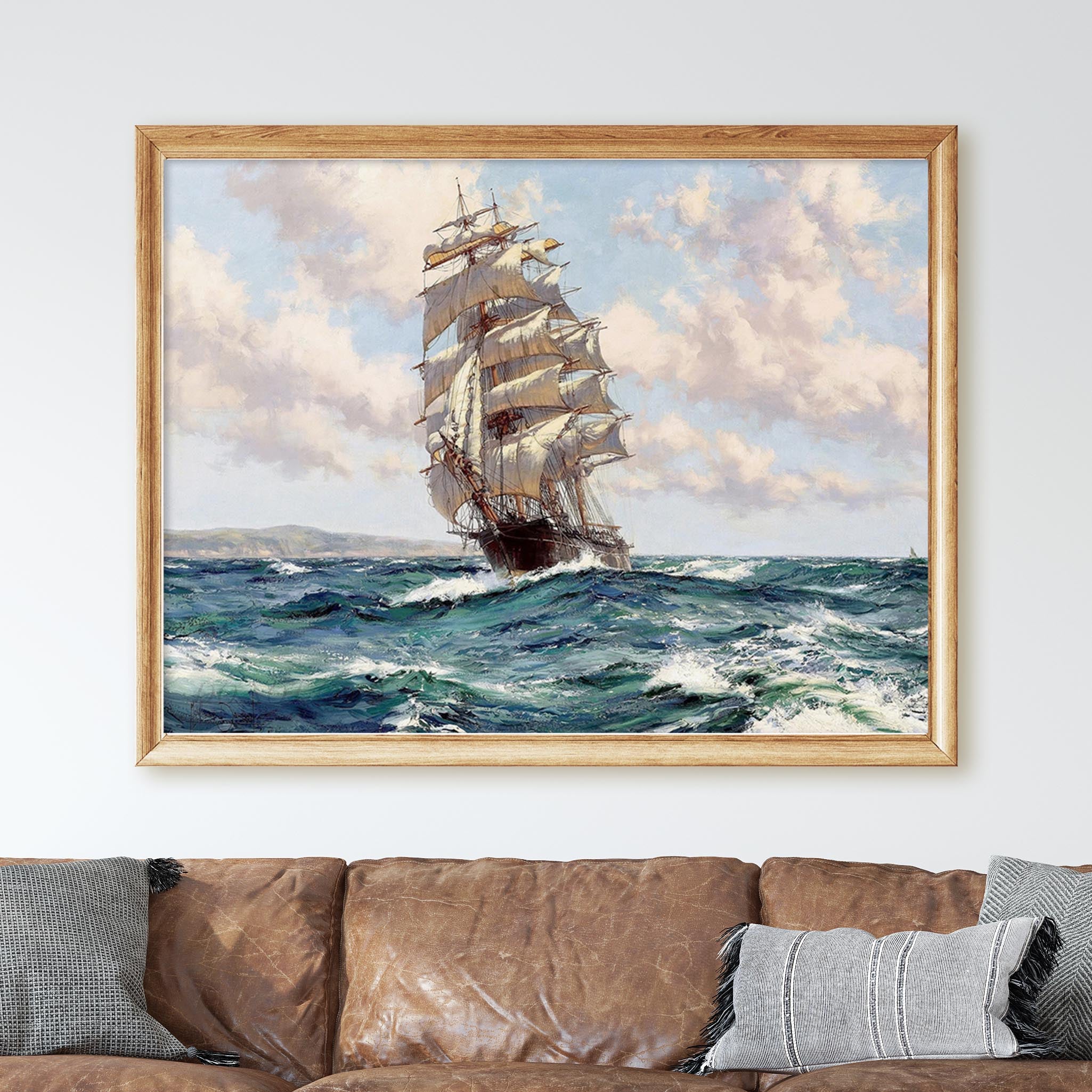 Land Ho! The Clipper Ship by Montague Dawson - Image 2