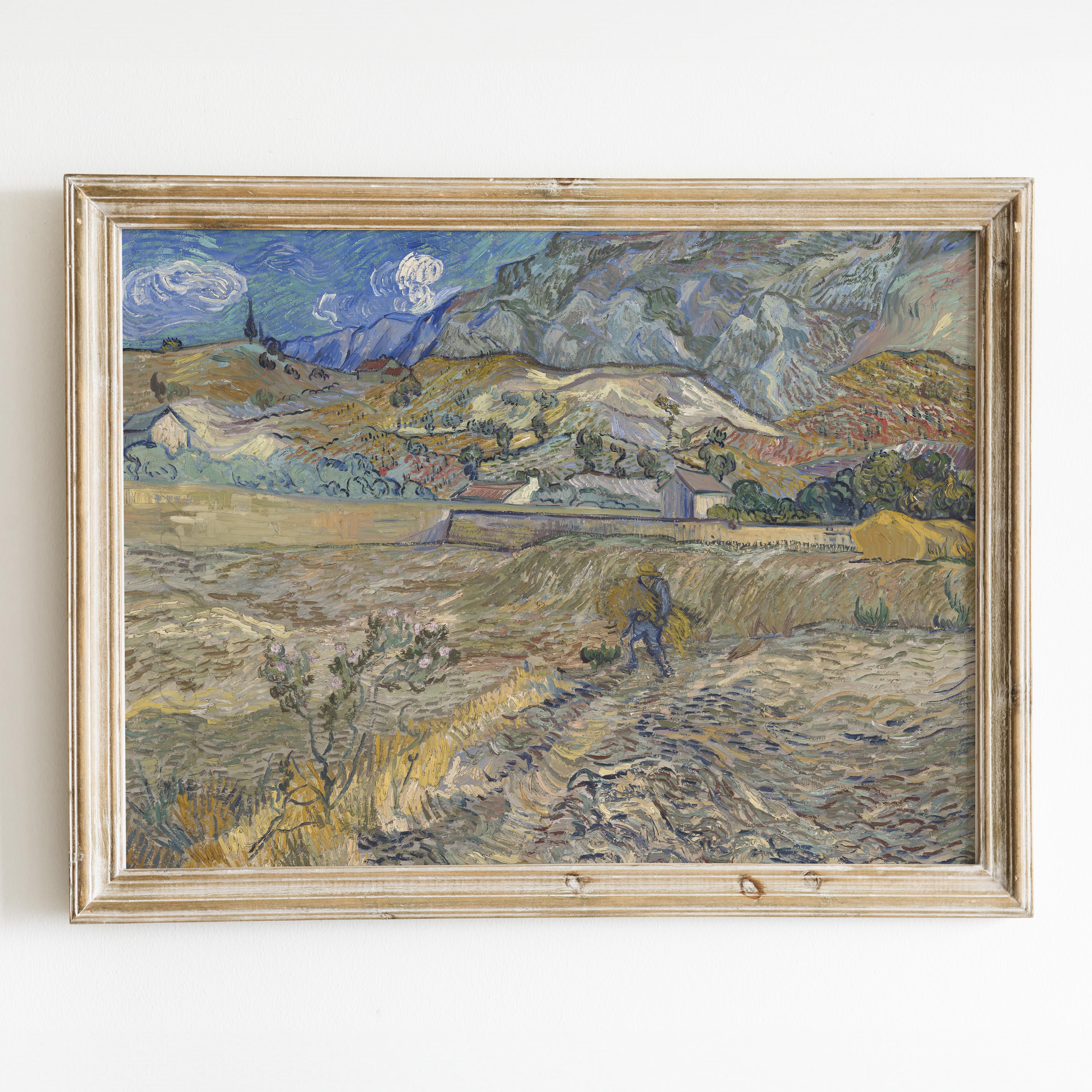 Landscape at Saint-Rémy by Vincent Van Gogh