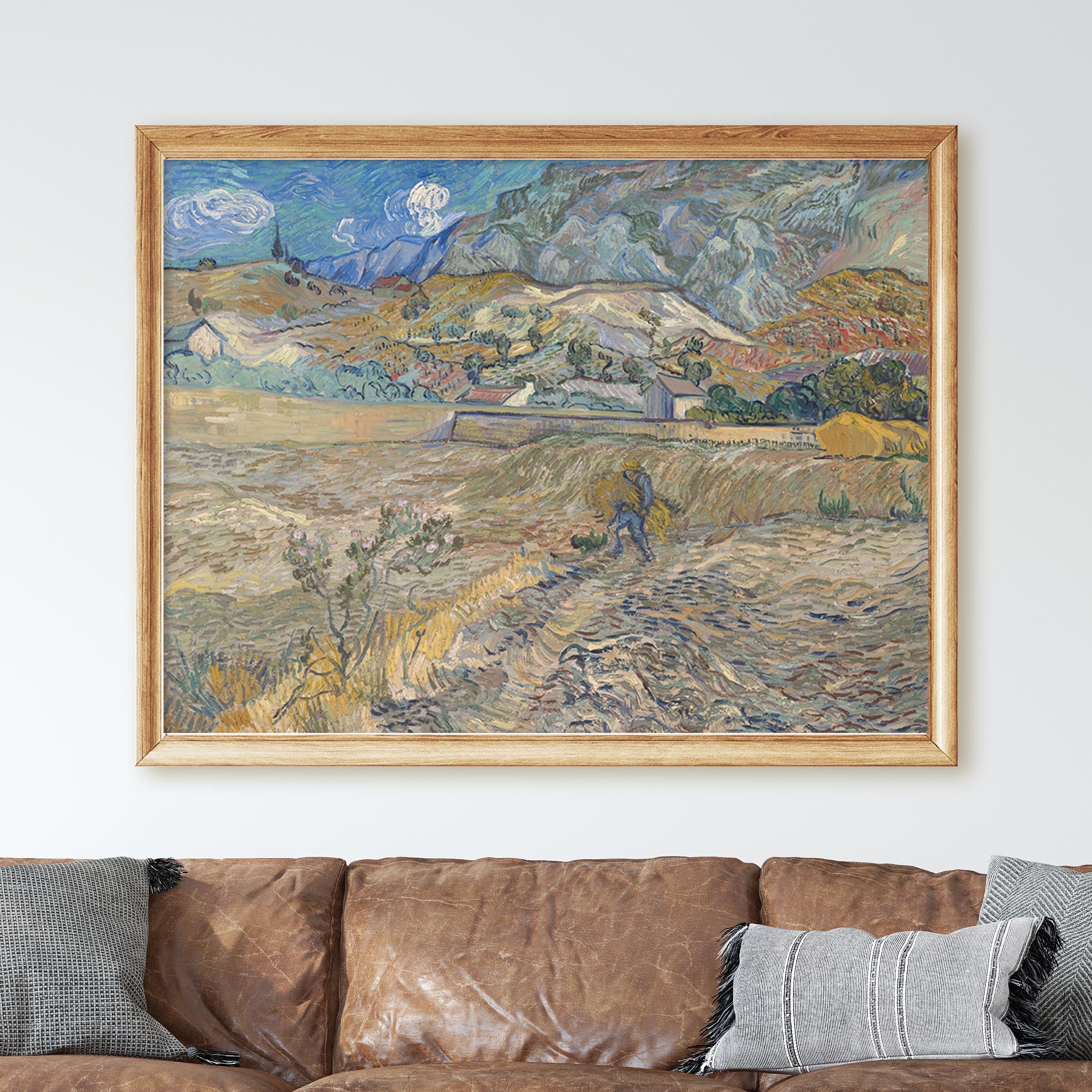 Landscape at Saint-Rémy by Vincent Van Gogh - Image 2