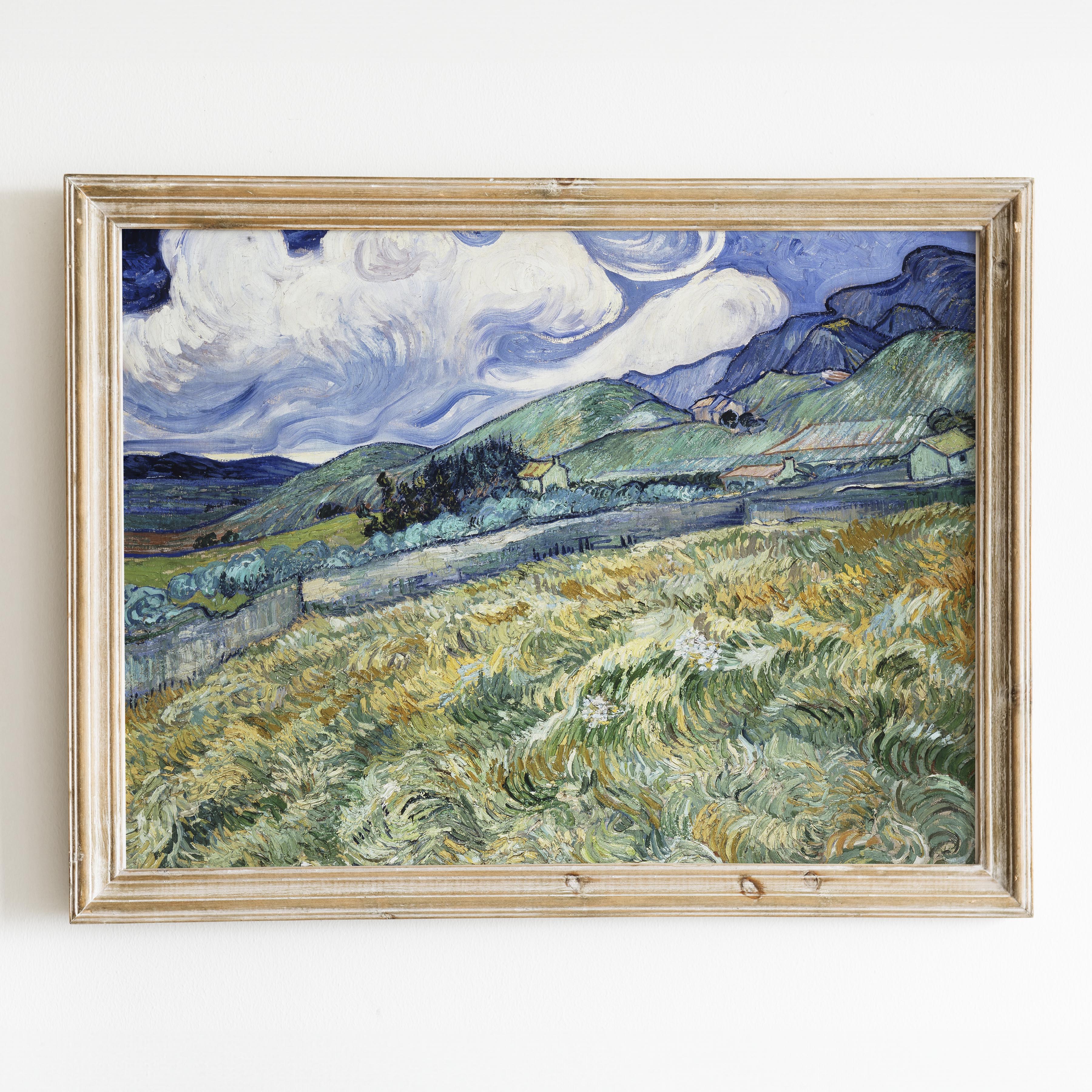 Landscape from Saint-Rémy (1889) by Van Gogh