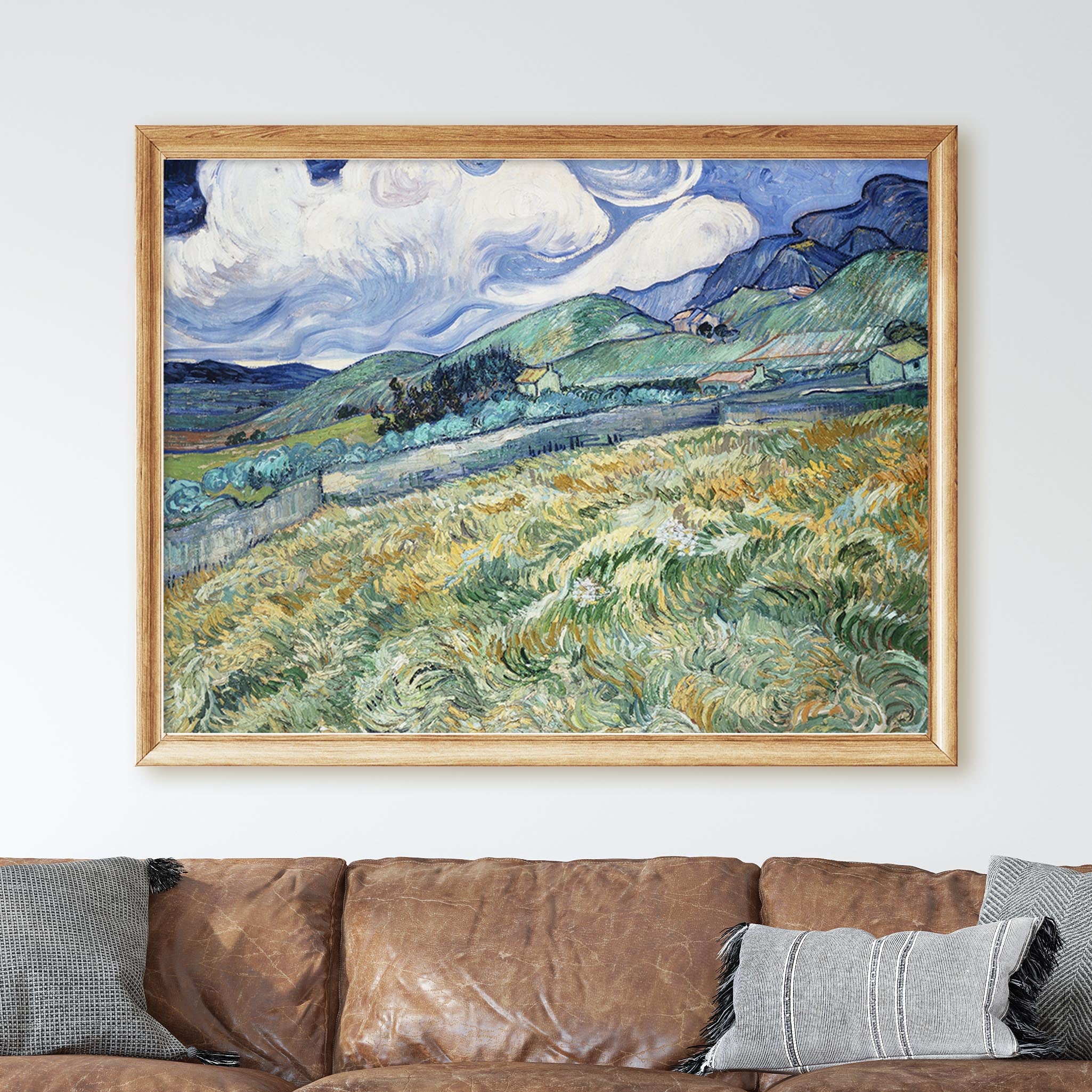 Landscape from Saint-Rémy (1889) by Van Gogh - Image 2