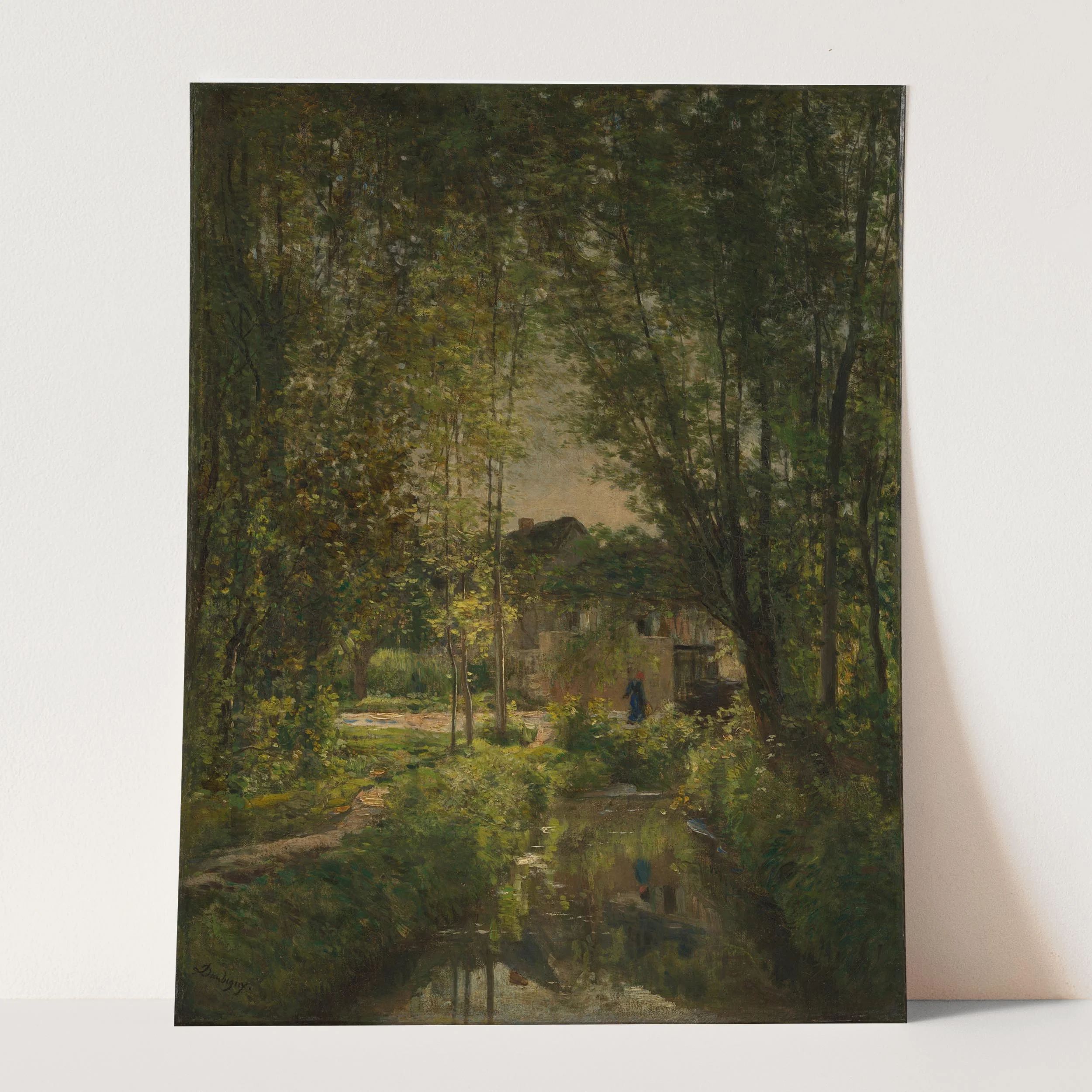 Landscape With A Sunlit Stream by Charles-François Daubigny - Image 3