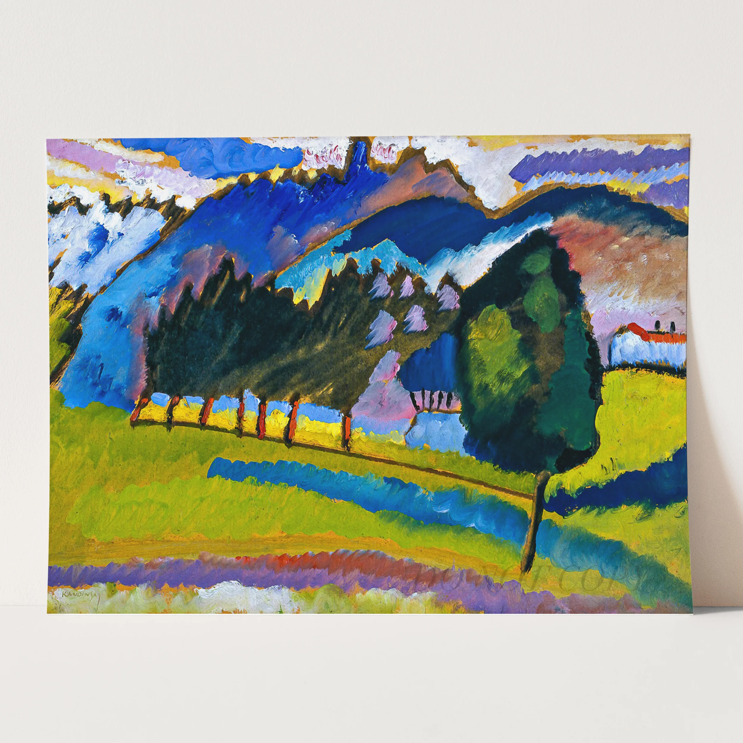 Landscape with Rolling Hills, 1910 by Wassily Kandinsky - Image 3