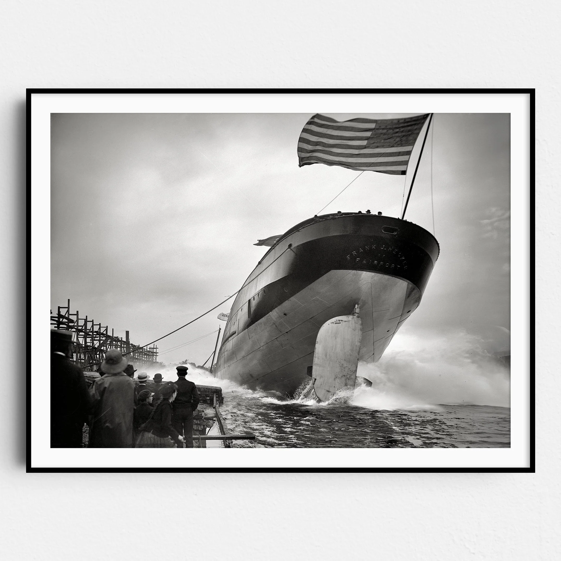Launch of the Frank J. Hecker 1905, Freighter Great Lakes