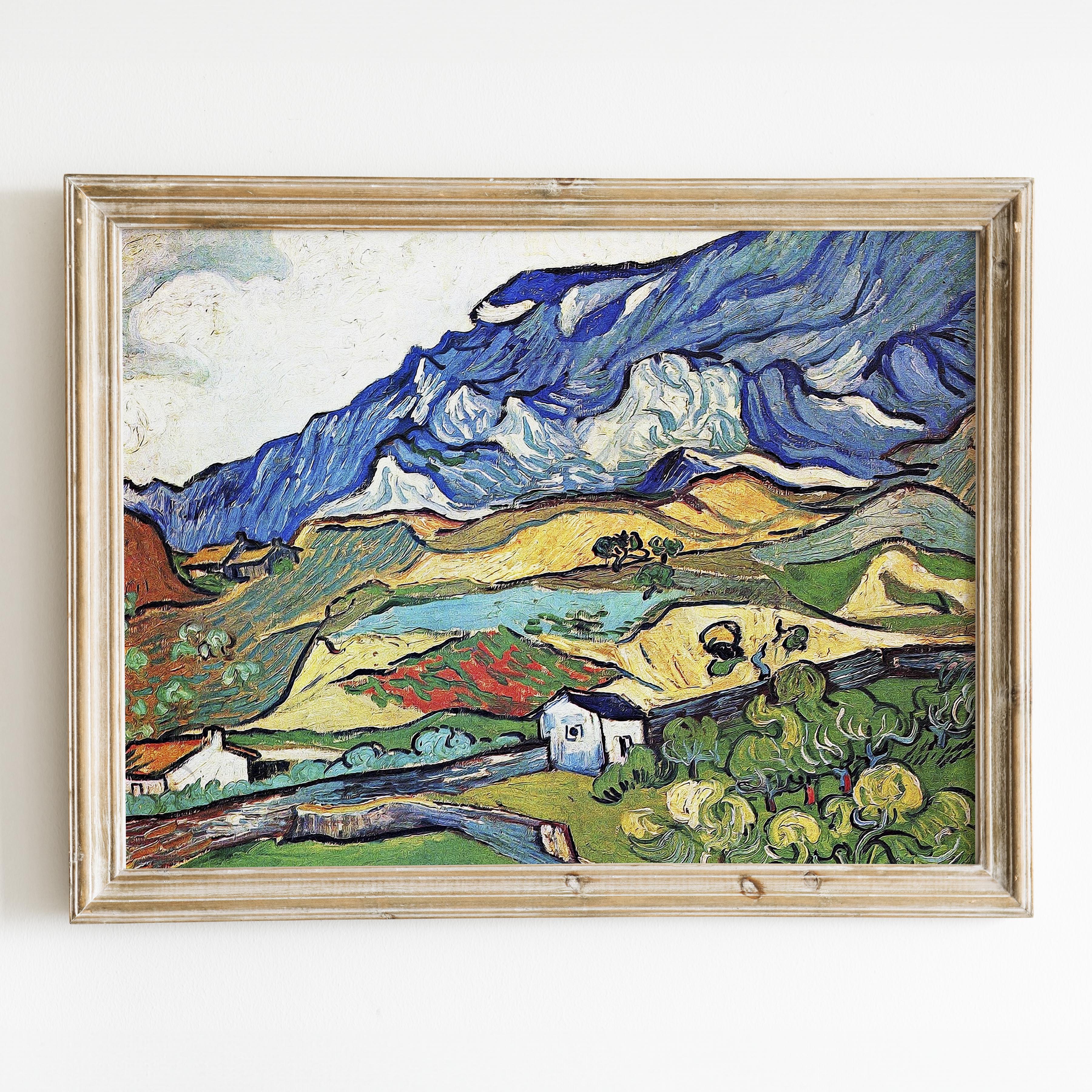 Les Alpilles A Mountain Landscape Near Saint-Remy by Vincent Van Gogh